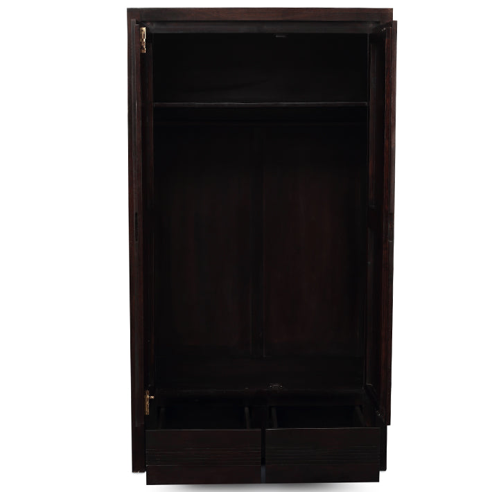 Billy Engineered Wood 2 door Shoe Rack in Wenge Colour