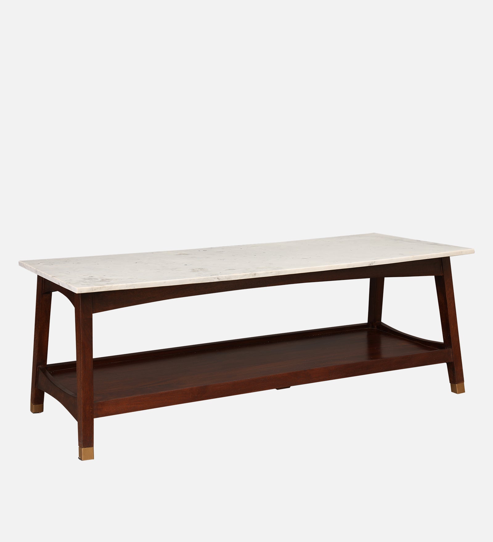 Dante Solid Wood Center Table in Walnut Colour