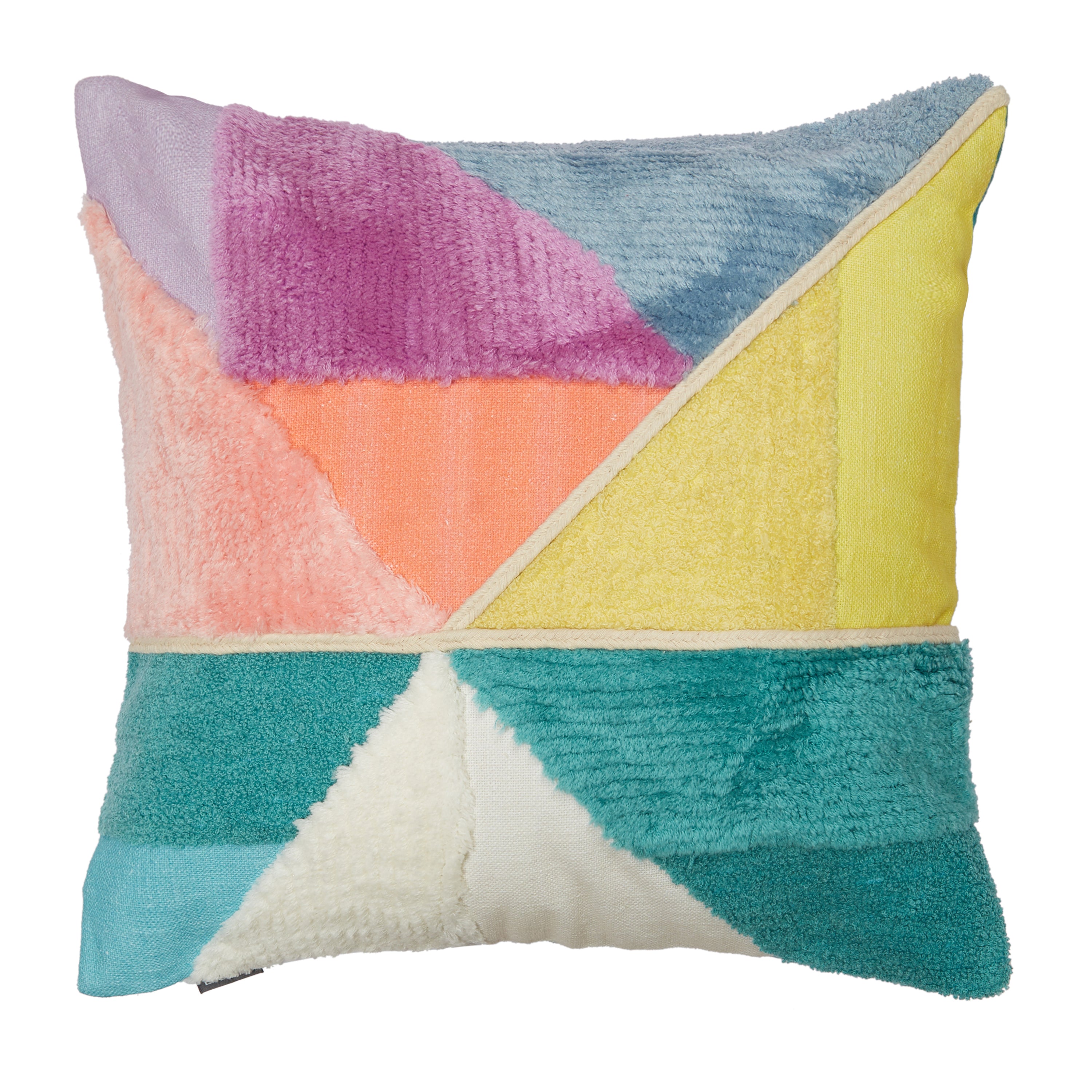 Pop Modern Cotton Cushion Cover 40x40 cm in Multi Colour