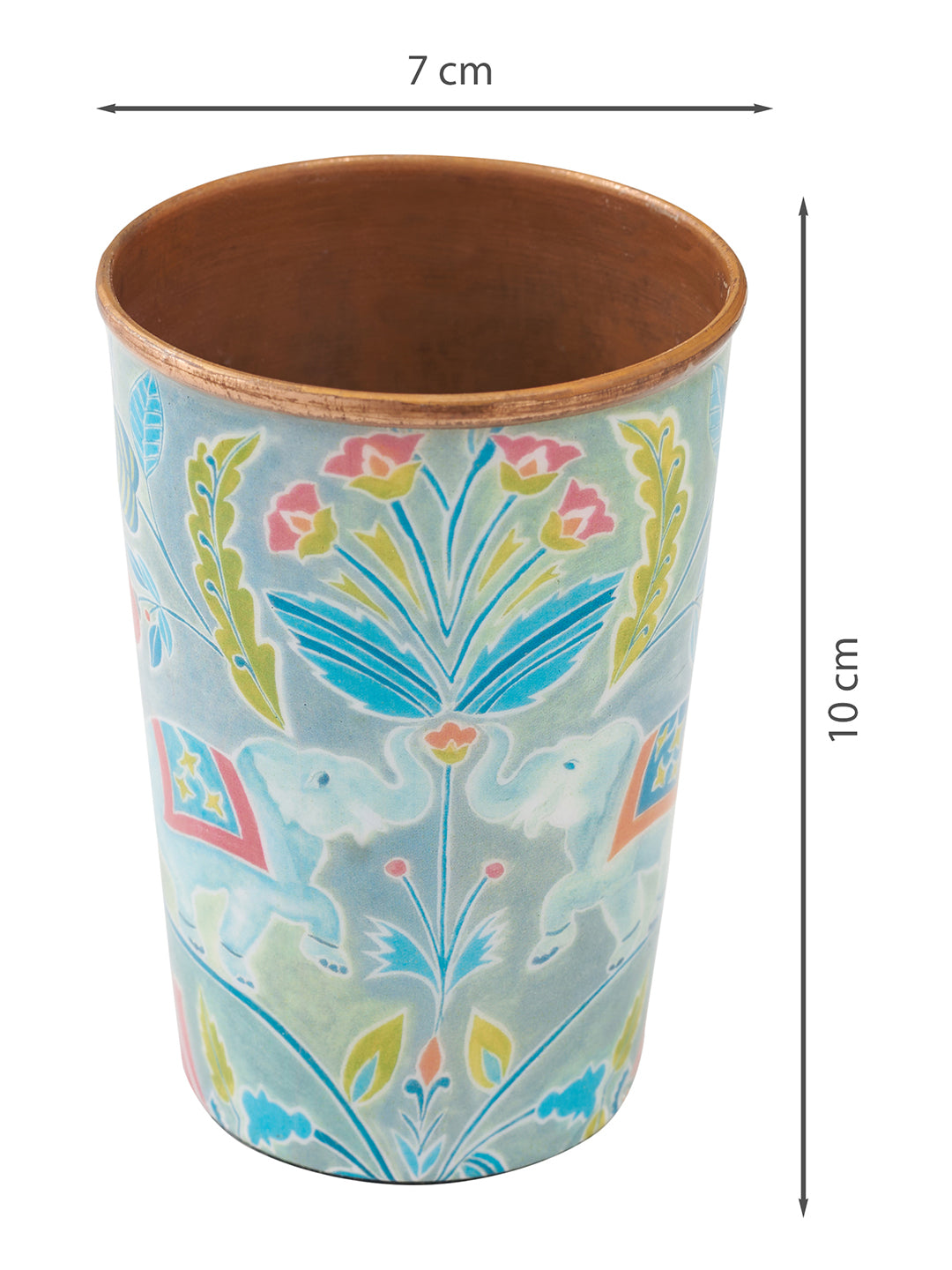 Anar Printed 1 Litre&Igrave;&acirc;&aring;&Ecirc;Copper Bottle and 2 Tumblers 300 ML