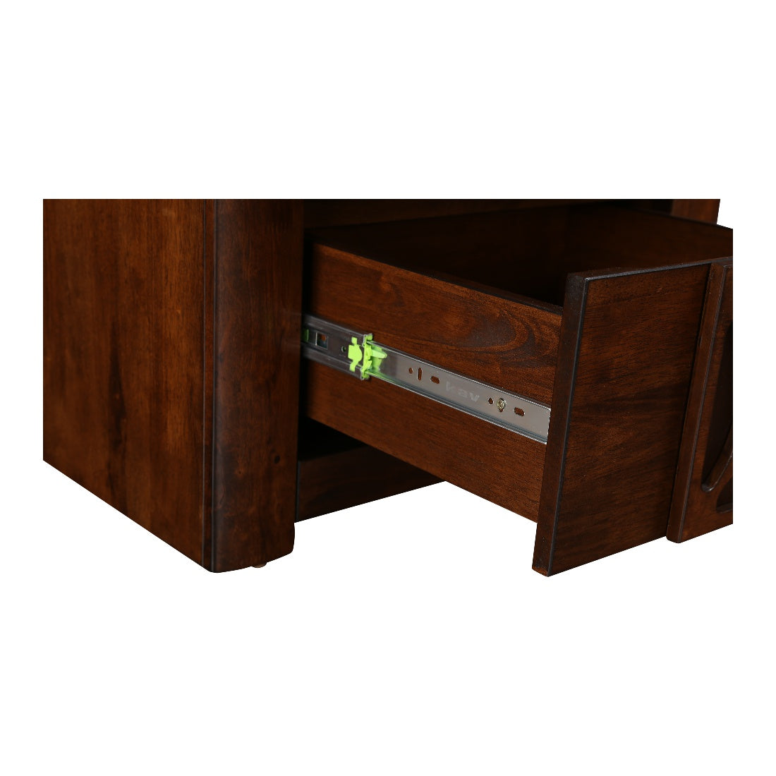 Casablanca Solidwood Night Stand in Walnut Colour
