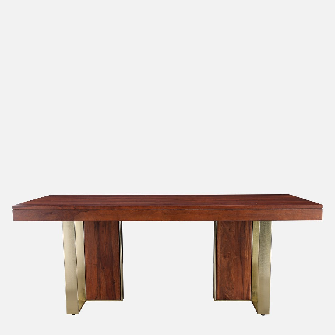 Marvis Sheesham Wood(Rosewood) Six Seater Dining Table in Walnut Colour