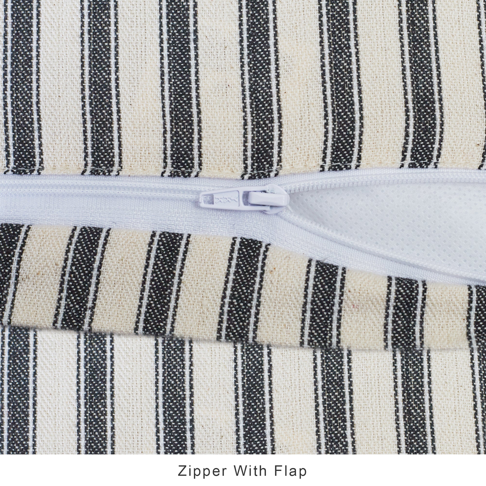 Luxe Living  Stripe Cushion Cover 35x50 Cm in Off White Colour