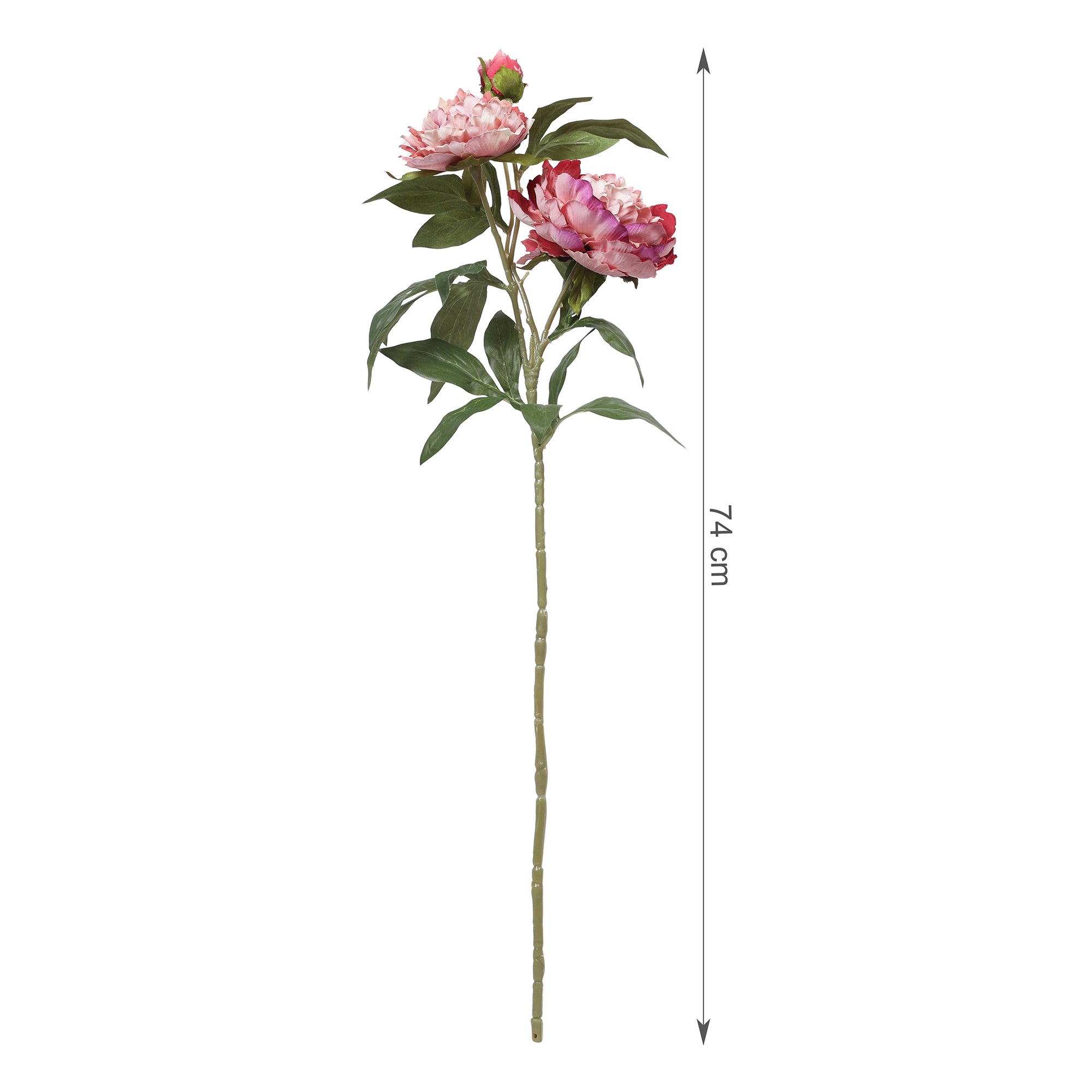 Blume Artificial Flower Peony Stem 74cm in Pink Colour By Living Essence