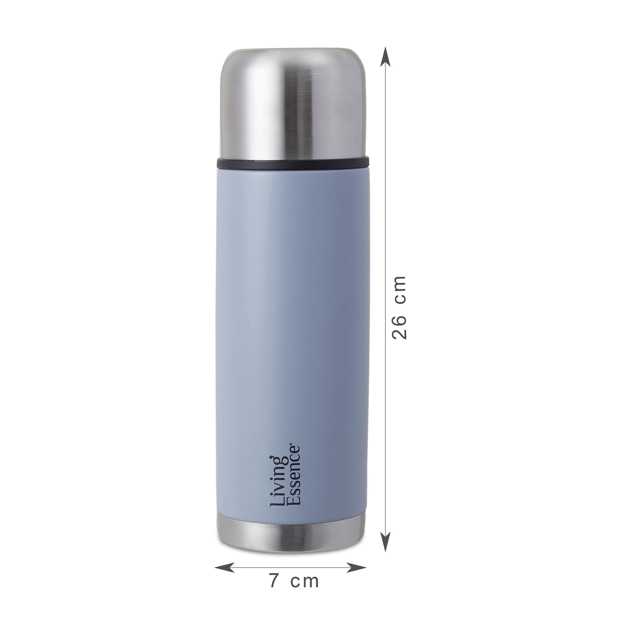 Fiesta Thermosteel Puro Vaccum Flask Combo Set of 2 in Grey Colour