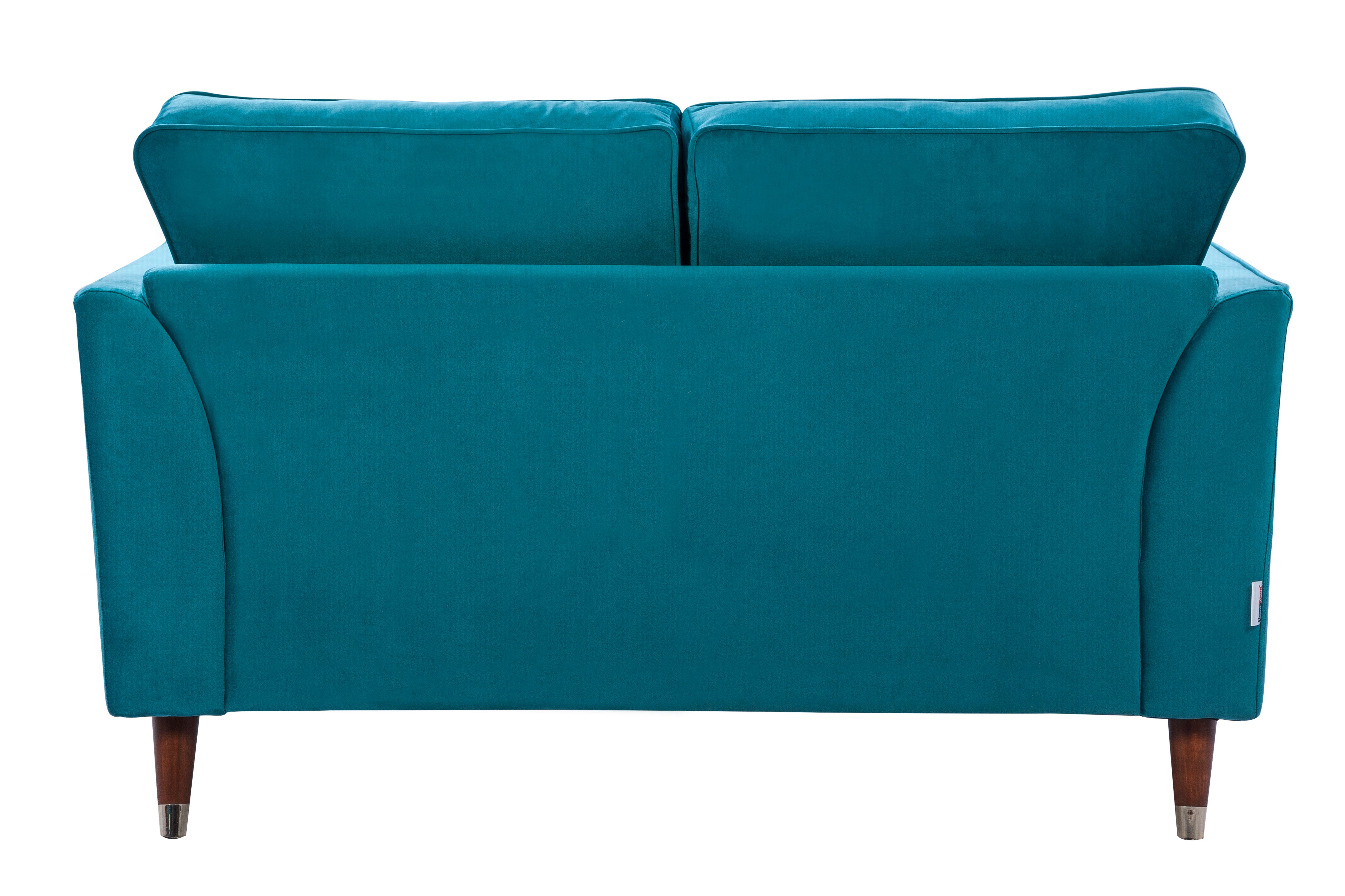 Magnific Velvet Two Seater Sofa in Green Colour