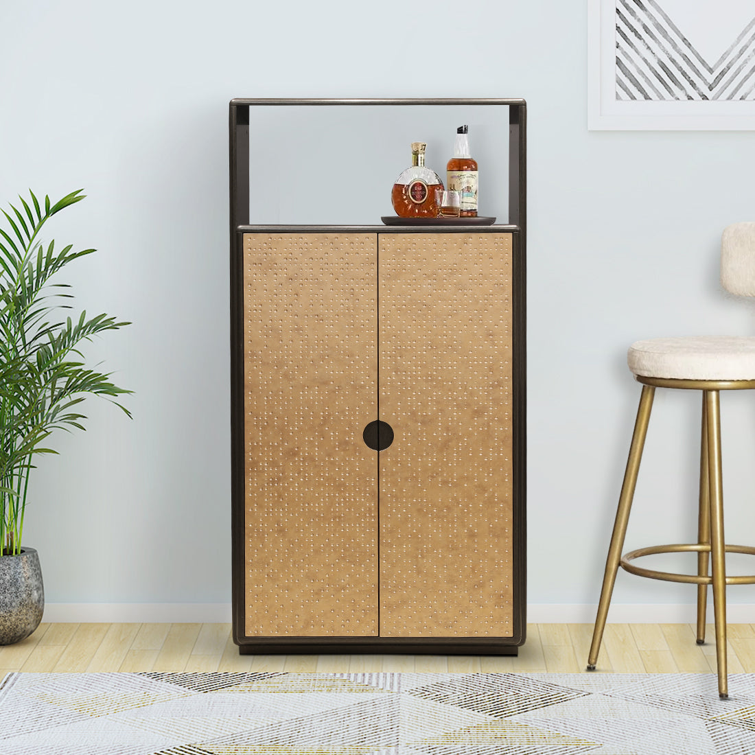 Arabella  Bar Unit in Matt Gold Colour