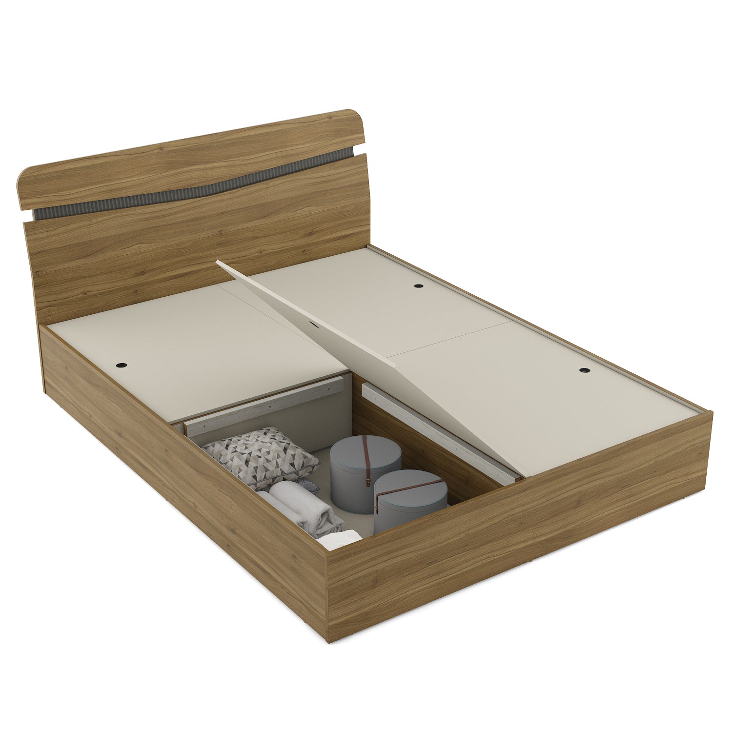 Paula Engineered Wood Queen Bed with Box Storage