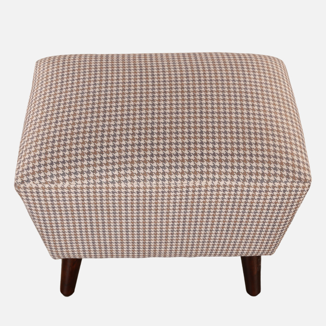 Azalea Fabric Ottomans in Beige Colour