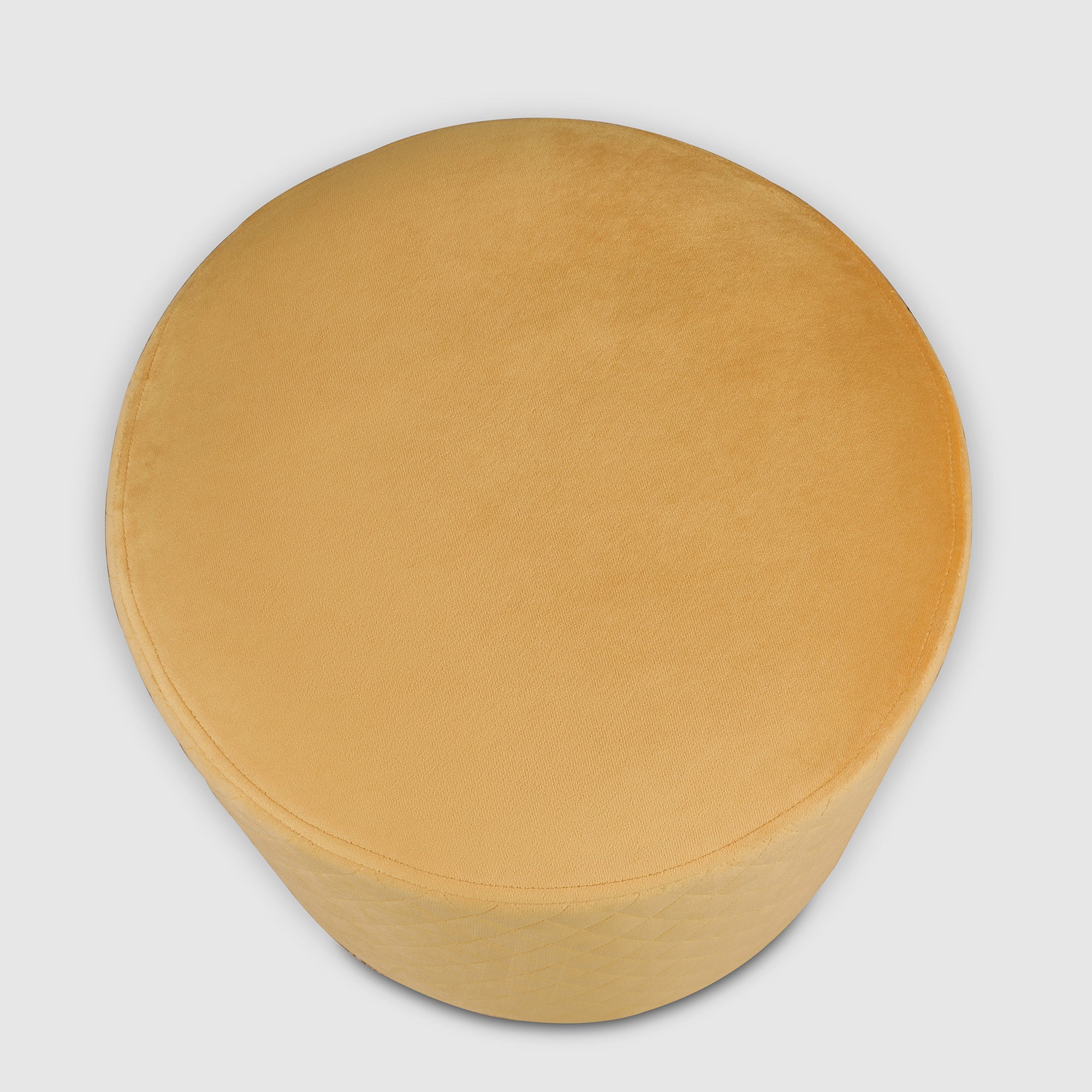 Serena Fabric Ottomans in Mustard Colour