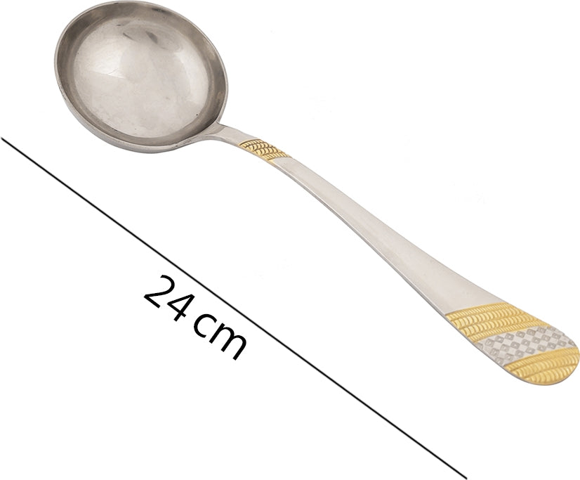 FNS Imperio Gravy Steel Ladle Large in Silver Colour