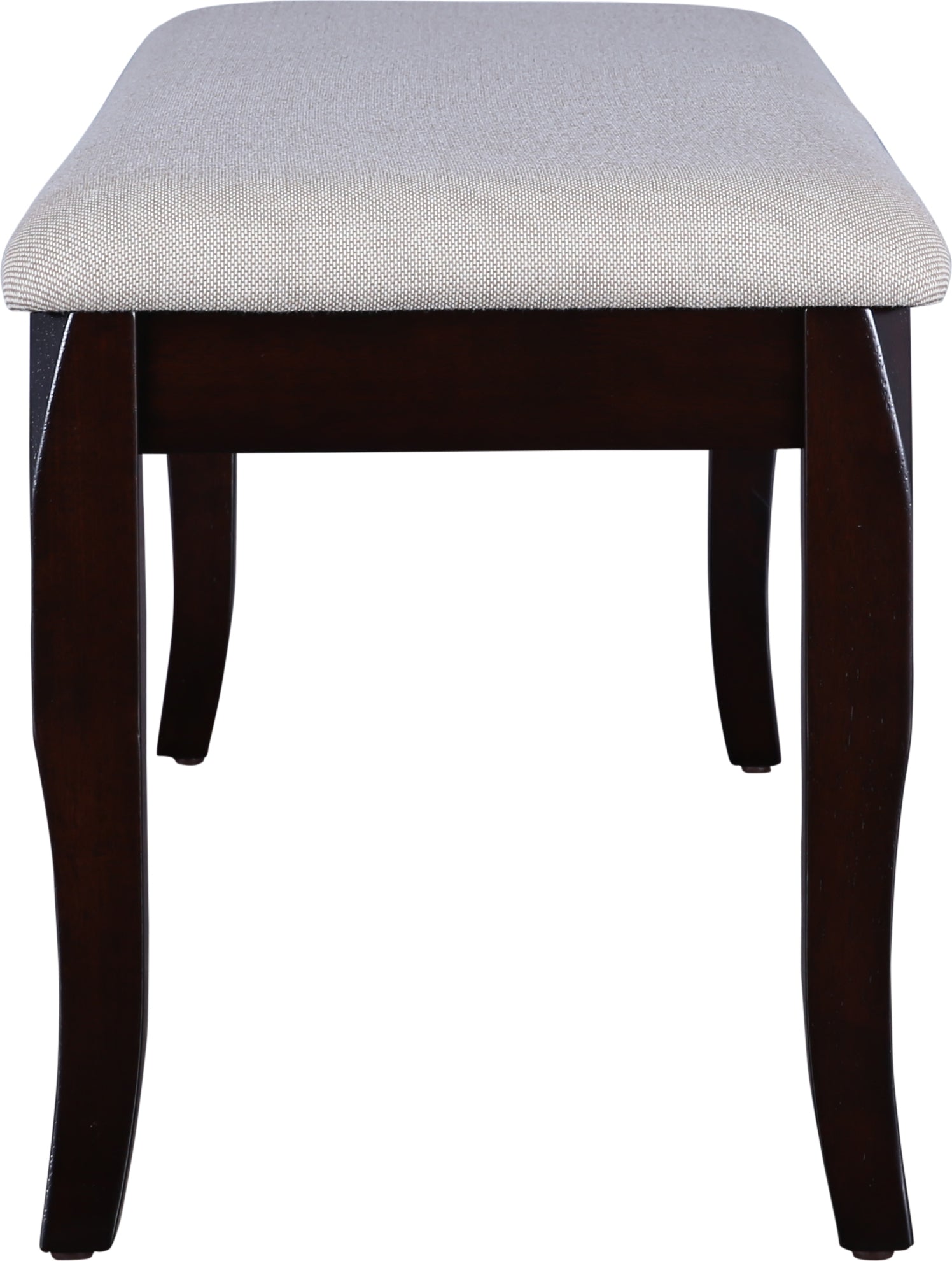 Cardiff Solidwood 6 Seater Dining Set with Bench in Expresso Colour