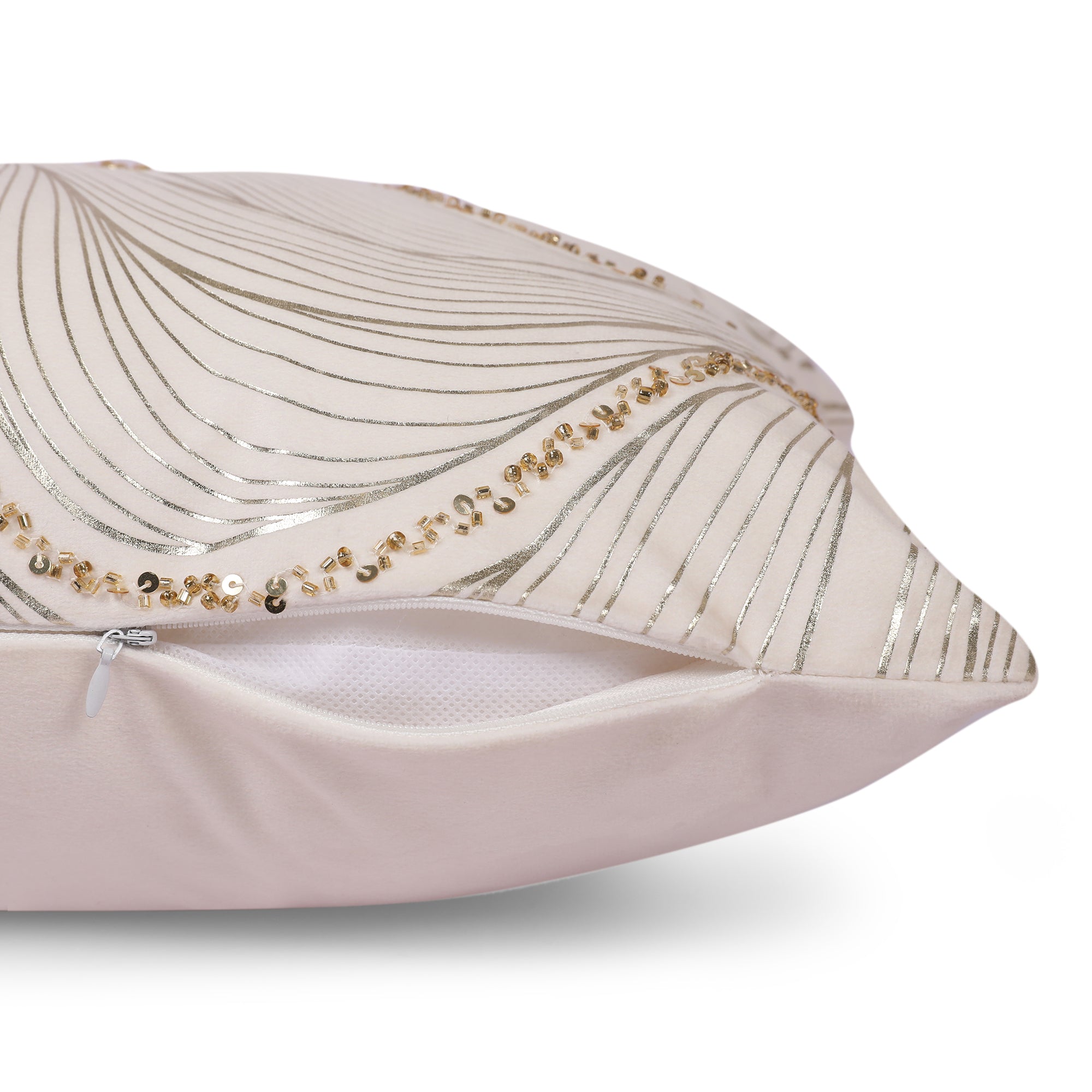 Swarna Cushion Cover White, 30x50cm