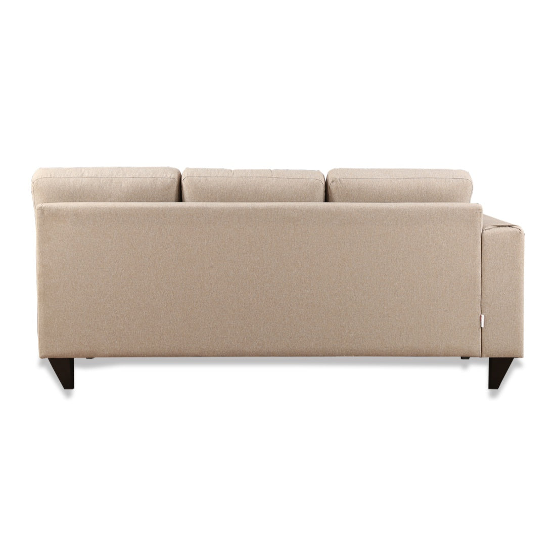 Garcia Fabric 3 Seater Sofa With Left Hand Side Lounger in Beige Colour
