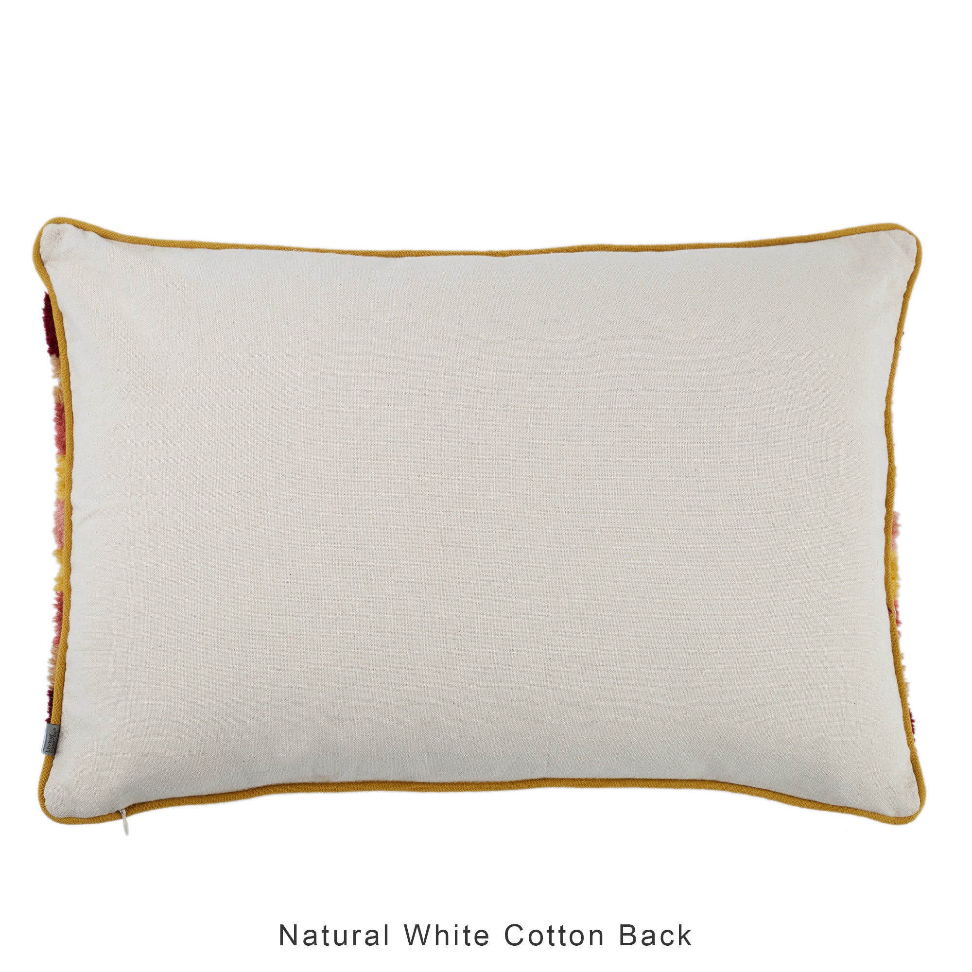 Boho  Rainbow Tufted Cushion Cover 35x50 Cm in Rust Colour