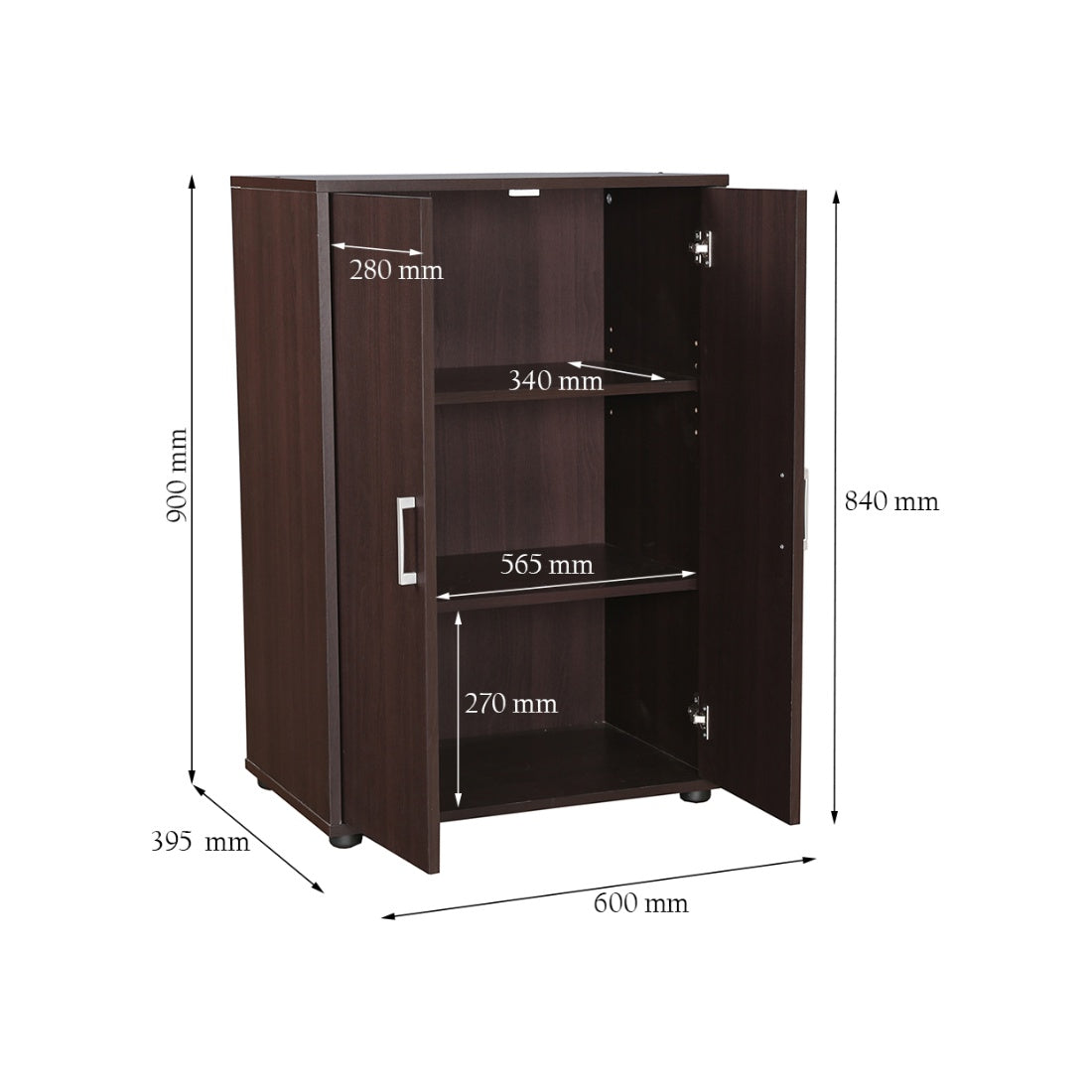 Henley Engineered Wood Multipurpose Cabinet in Beech Colour