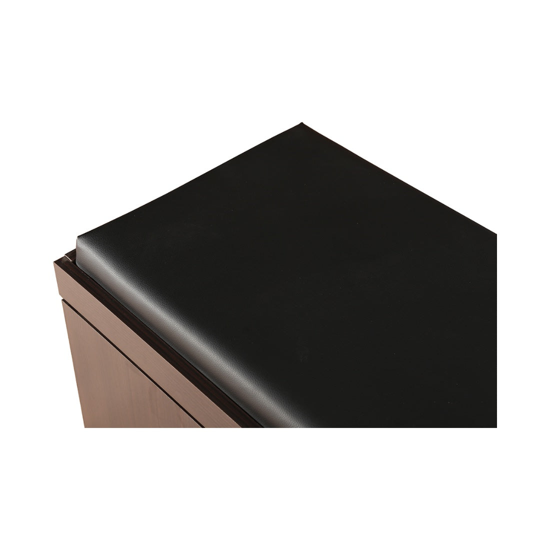 HomeTown Engineered Wood 3 door Shoe Rack with Seat in Wenge Colour