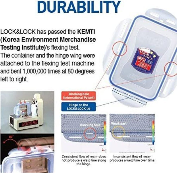 Modular BPA Free Airtight Plastic Rectangle Container 350 ml in Transparent Colour