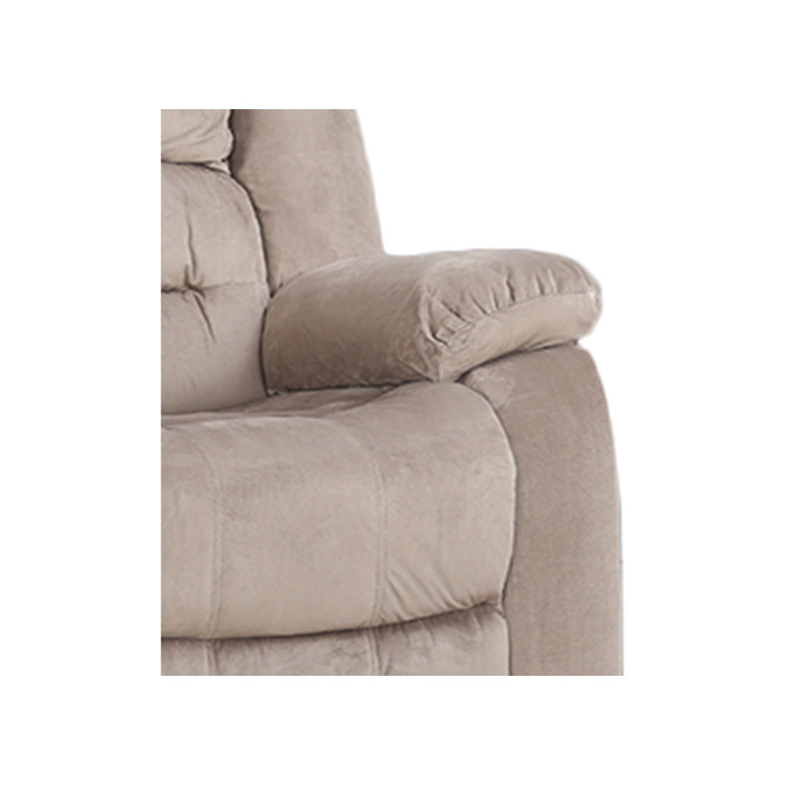 Bradford Fabric Single Seater Recliner in Beige Colour
