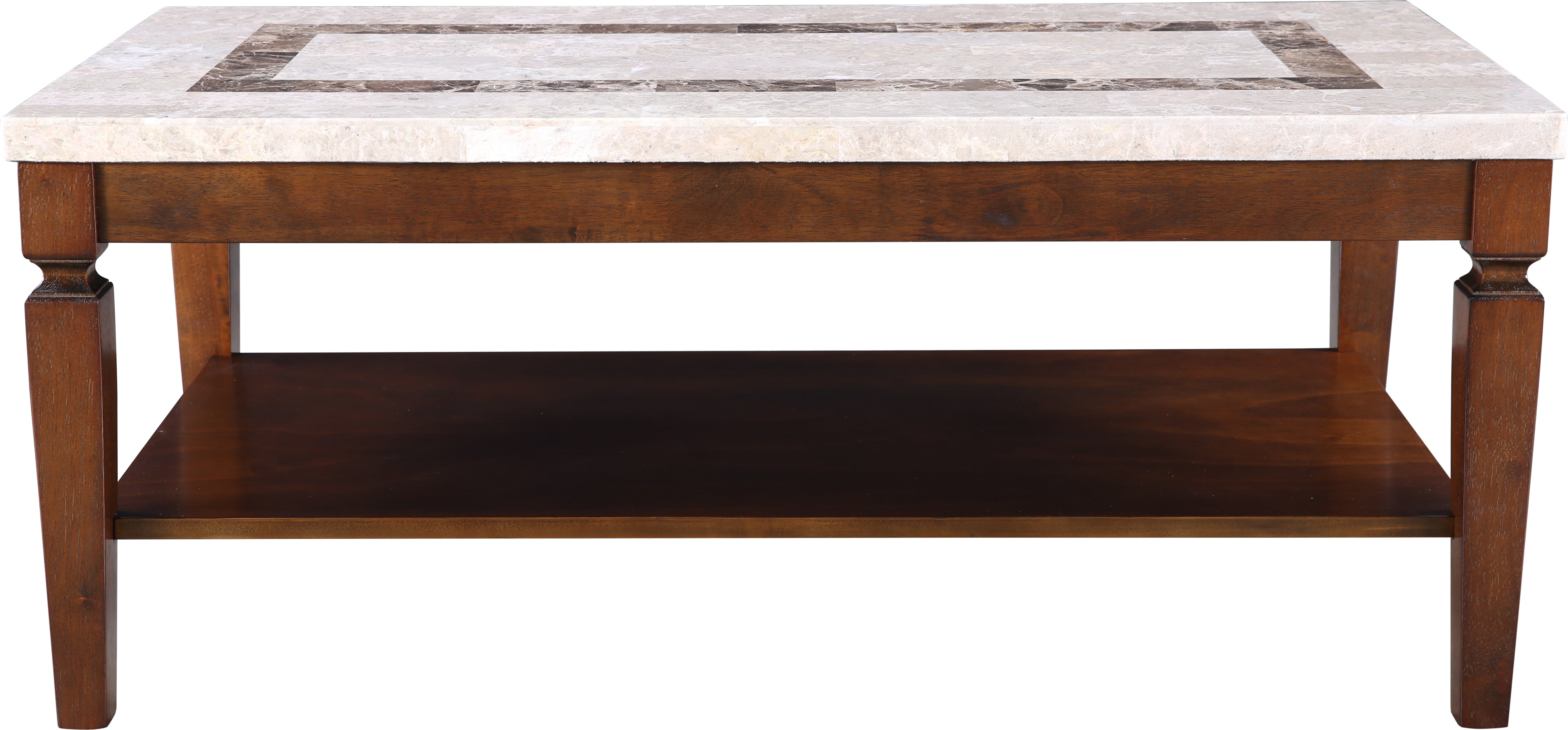 Bliss Marble Top Center Table in Beige Colour