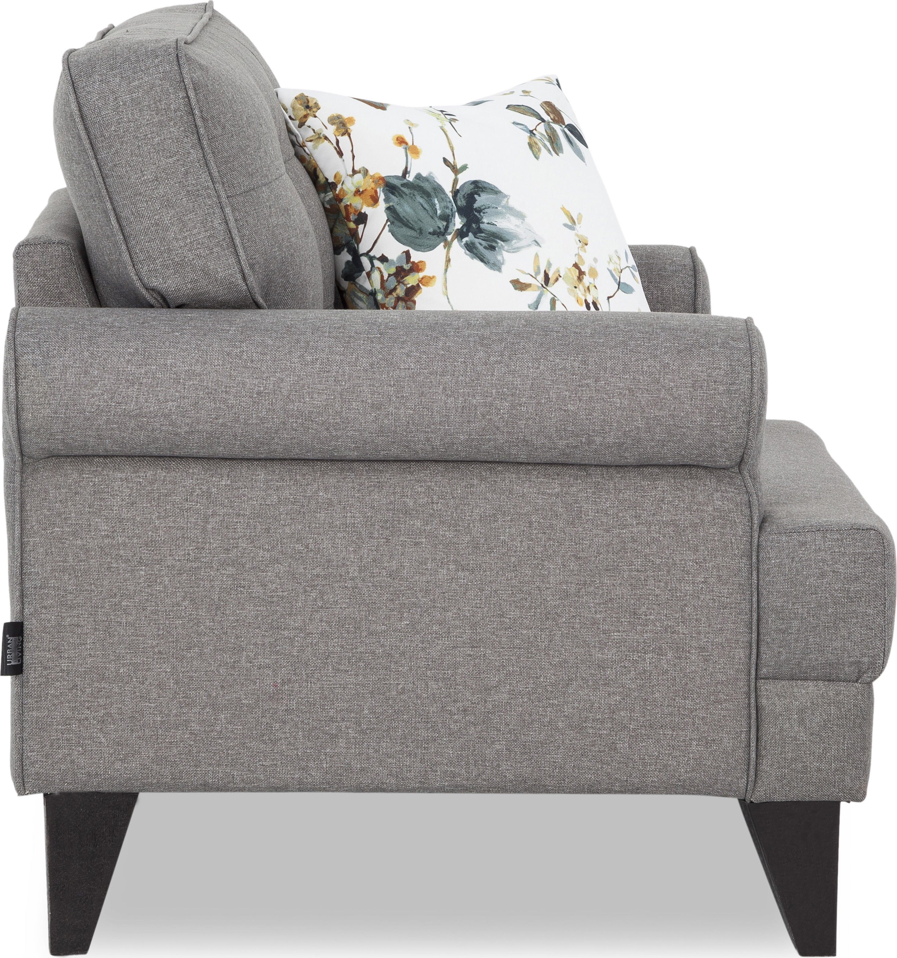 Paddington Fabric Single Seater Sofa in Grey Colour