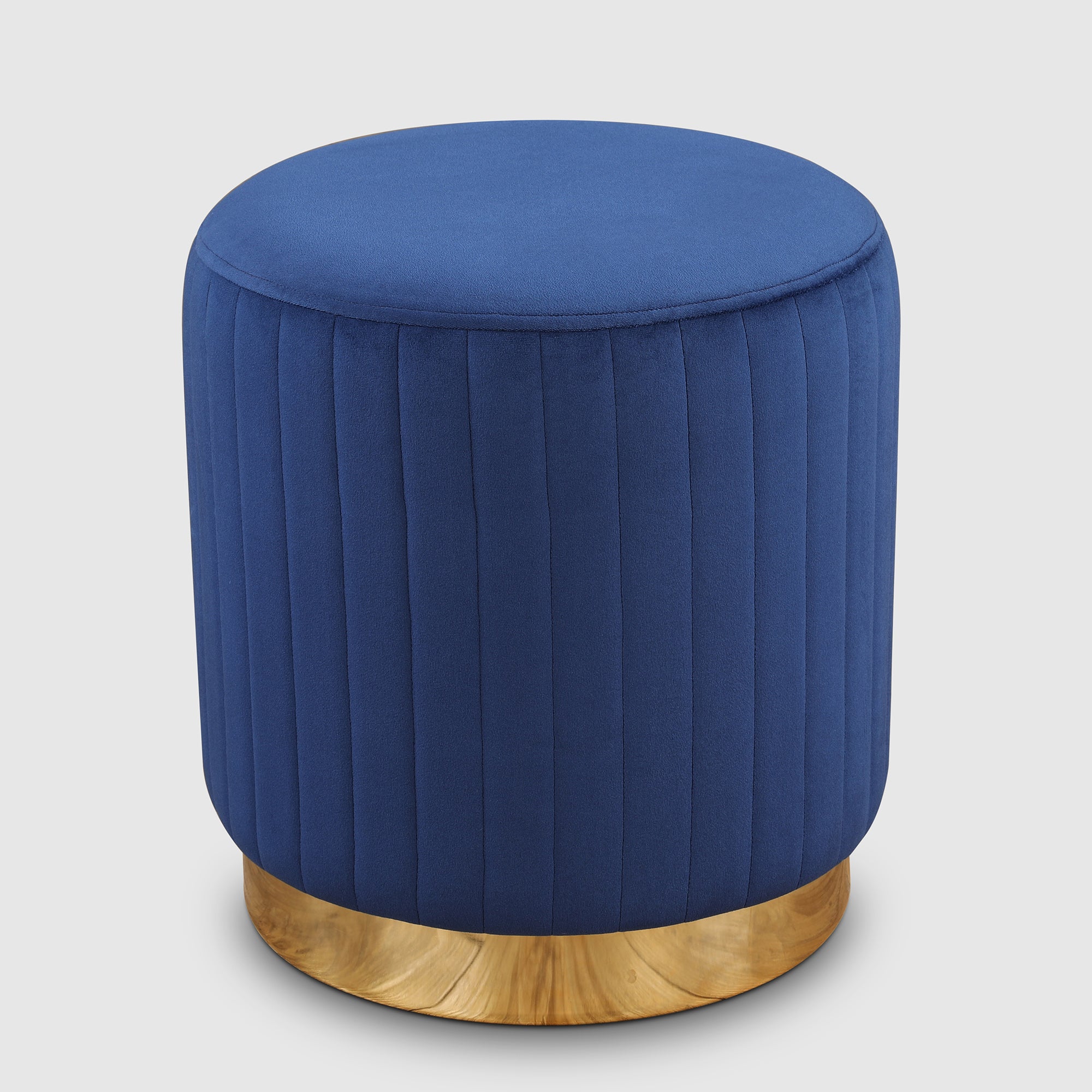 Francesca Fabric Ottomans in Blue Colour