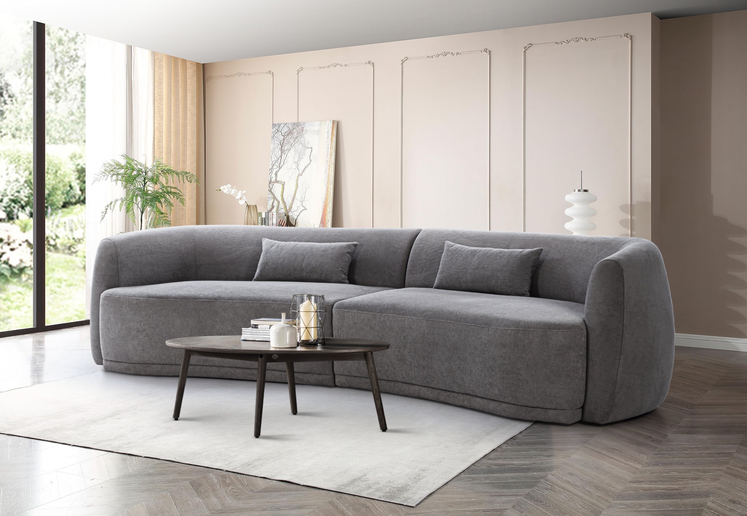 Miami 4 Seater Sofa in Grey Colour