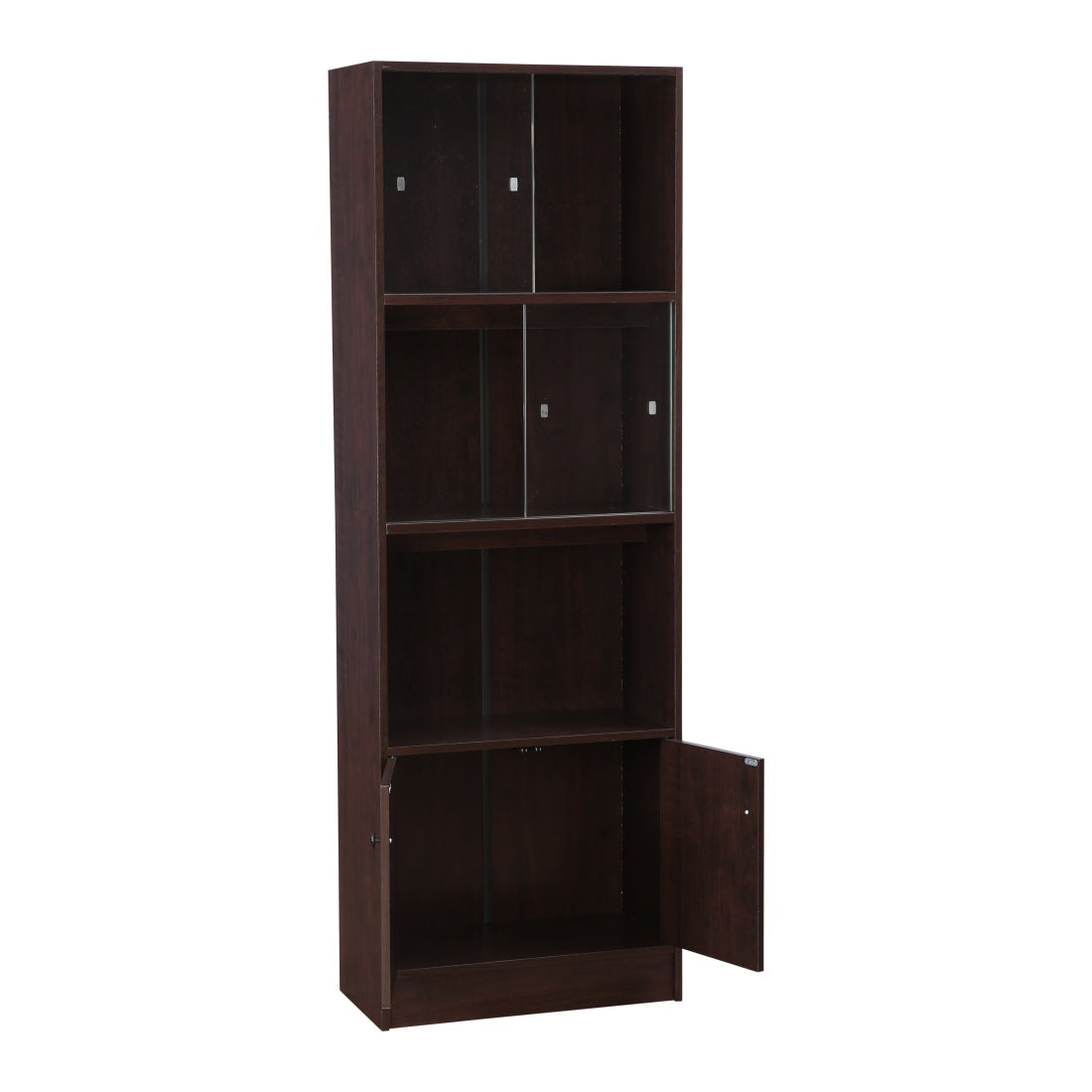 Crony Engineered Wood Medium Book Shelf in Wenge Colour