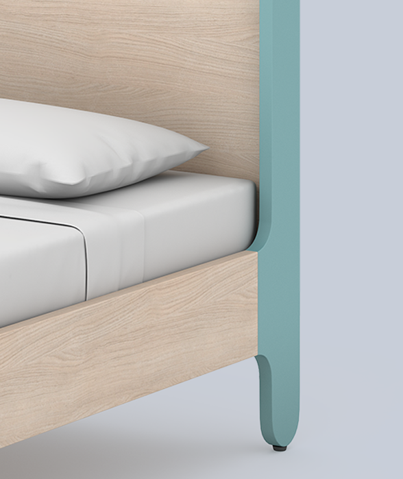 Stargazer Single Bed in Marine Teal Colour