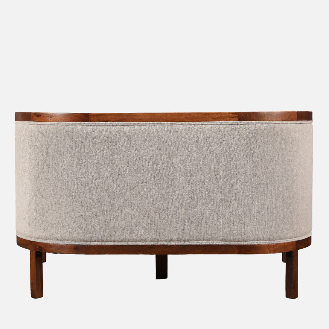 Siam Solidwood Two Seater Sofa in Beige Colour