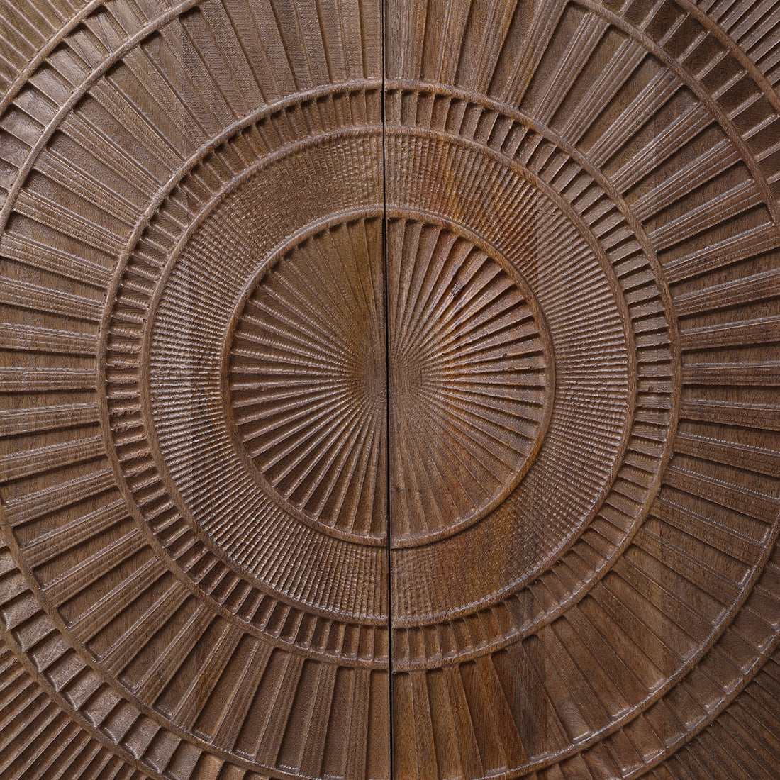 Samsara Mango Wood Bar Unit in Brown & Gold Colour