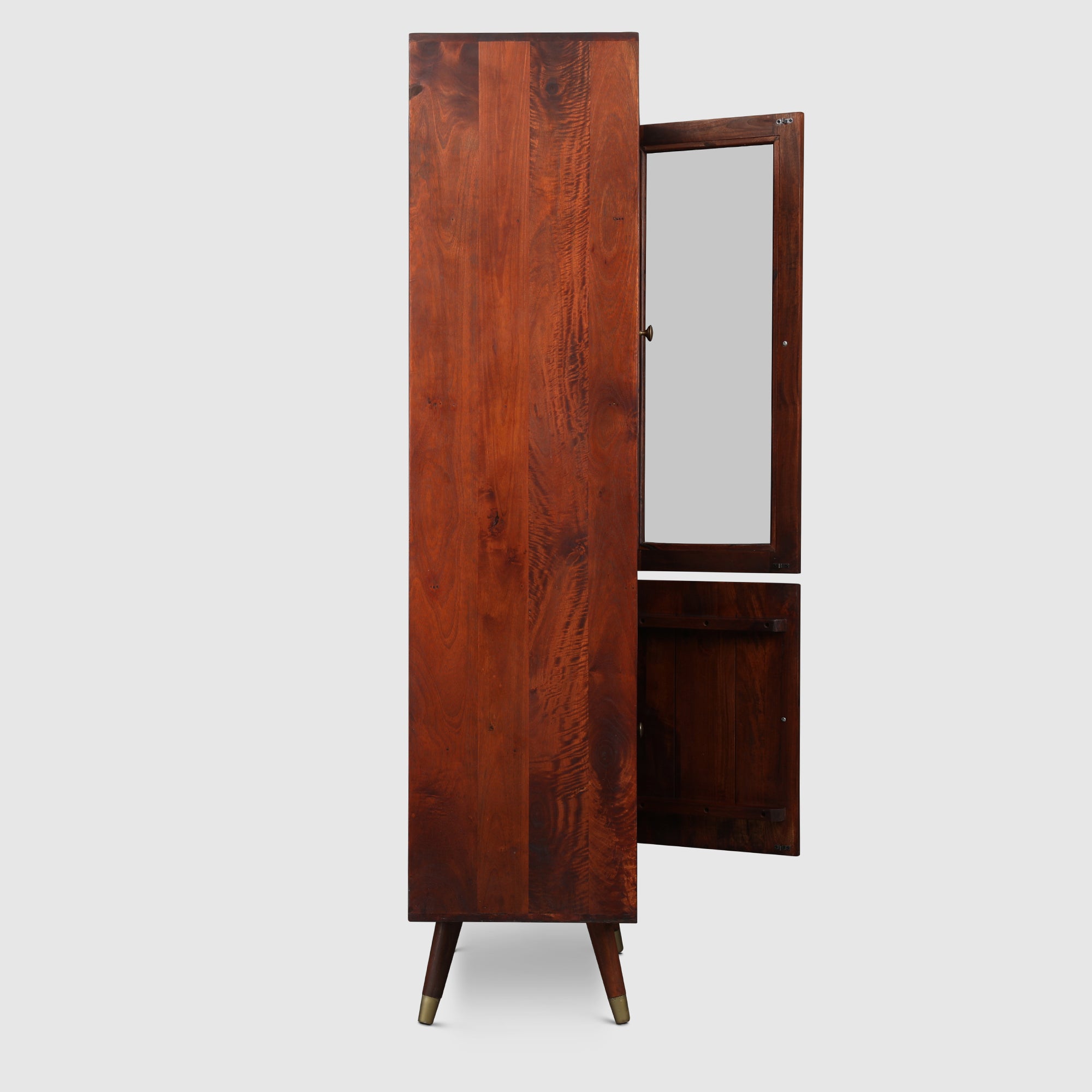 Phoolkari Solidwood Book Shelves in Honey Walnut Colour