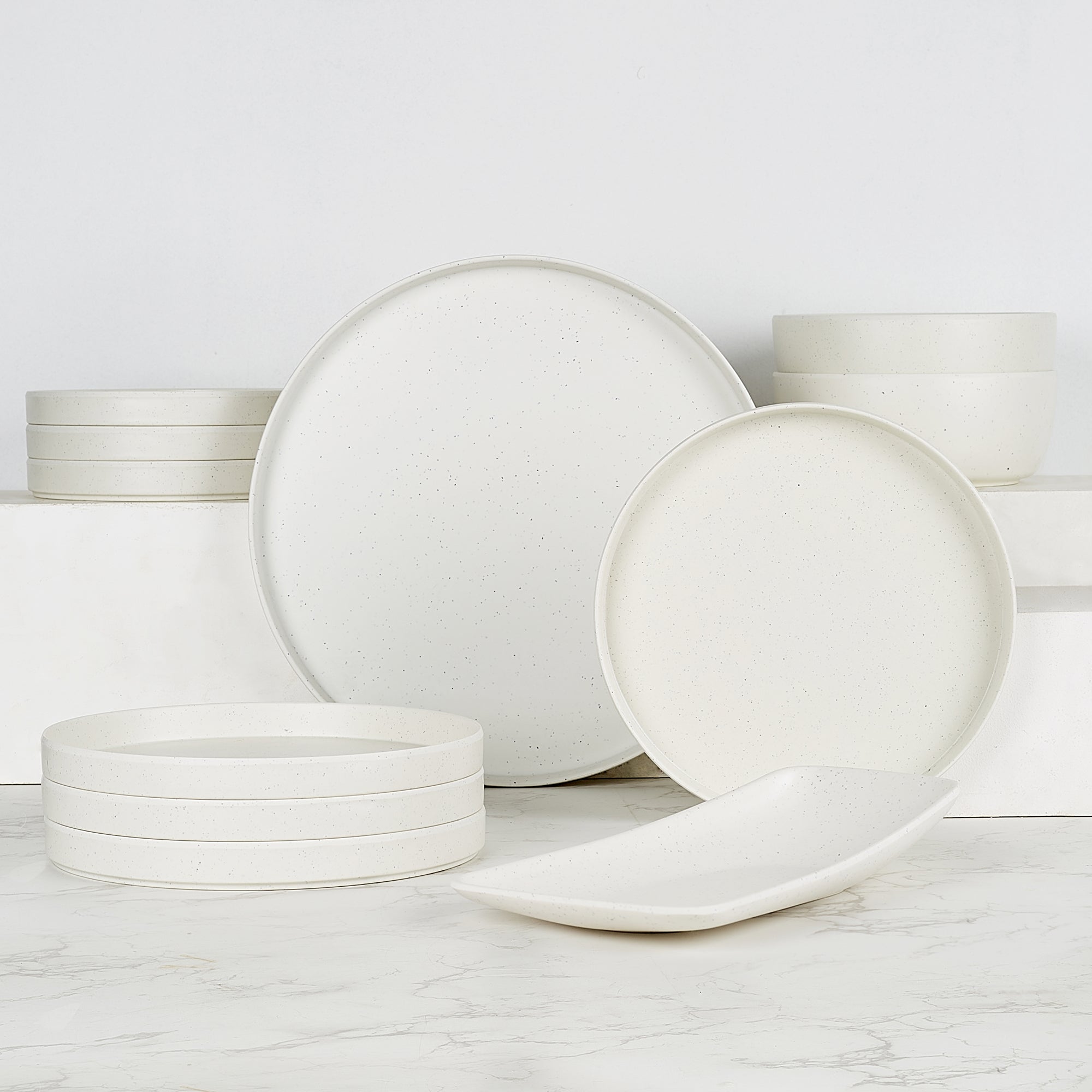 Minto Melamine Soup Bowl Set of 4 in Beige Colour