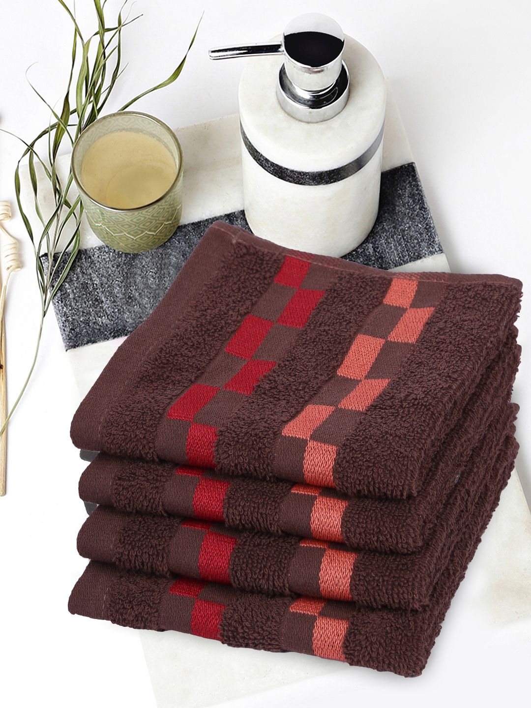 Sonoma 100% Cotton Face Towel in Brown Colour