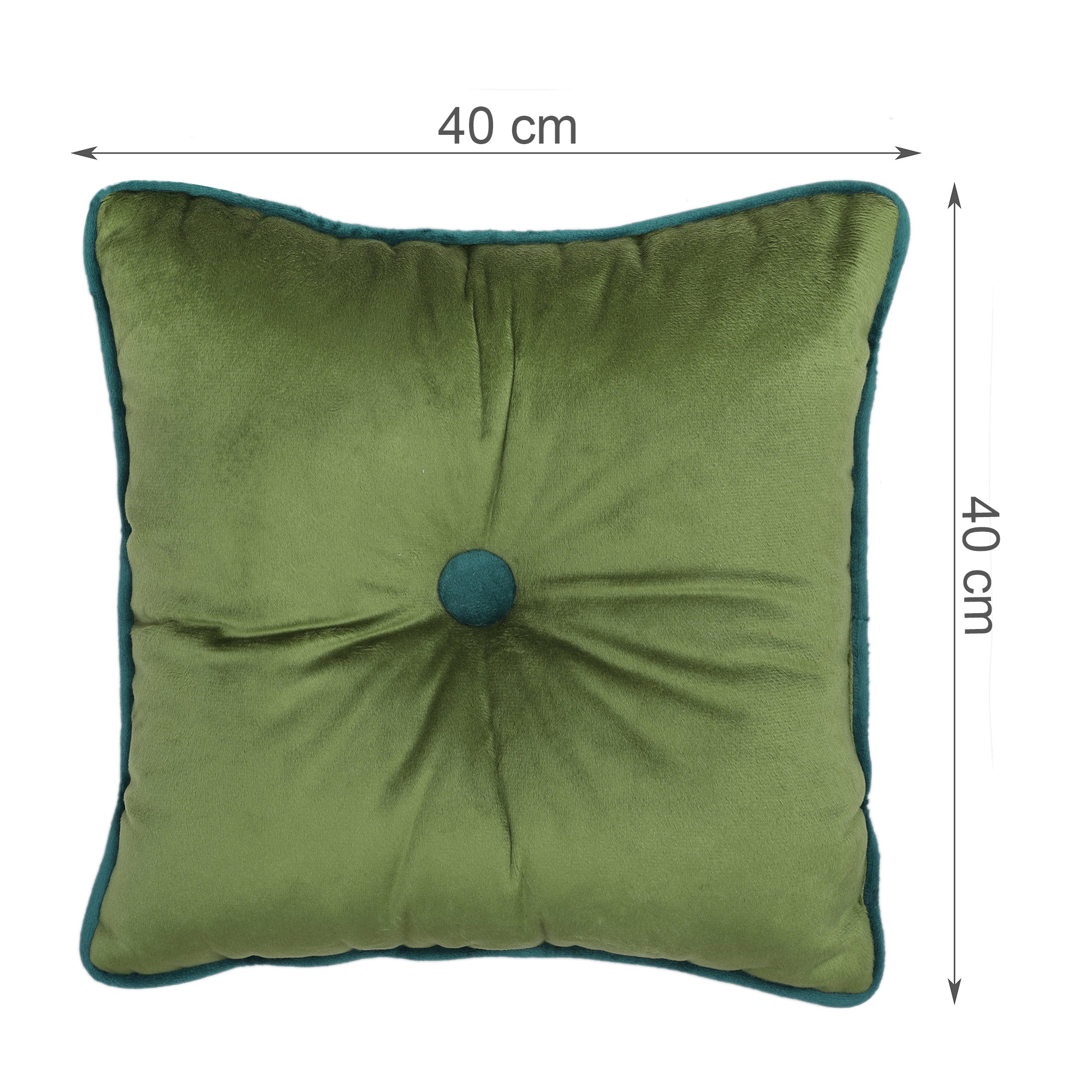 Velvet Solid Dori Filled Cushion Sage, 40X40cm