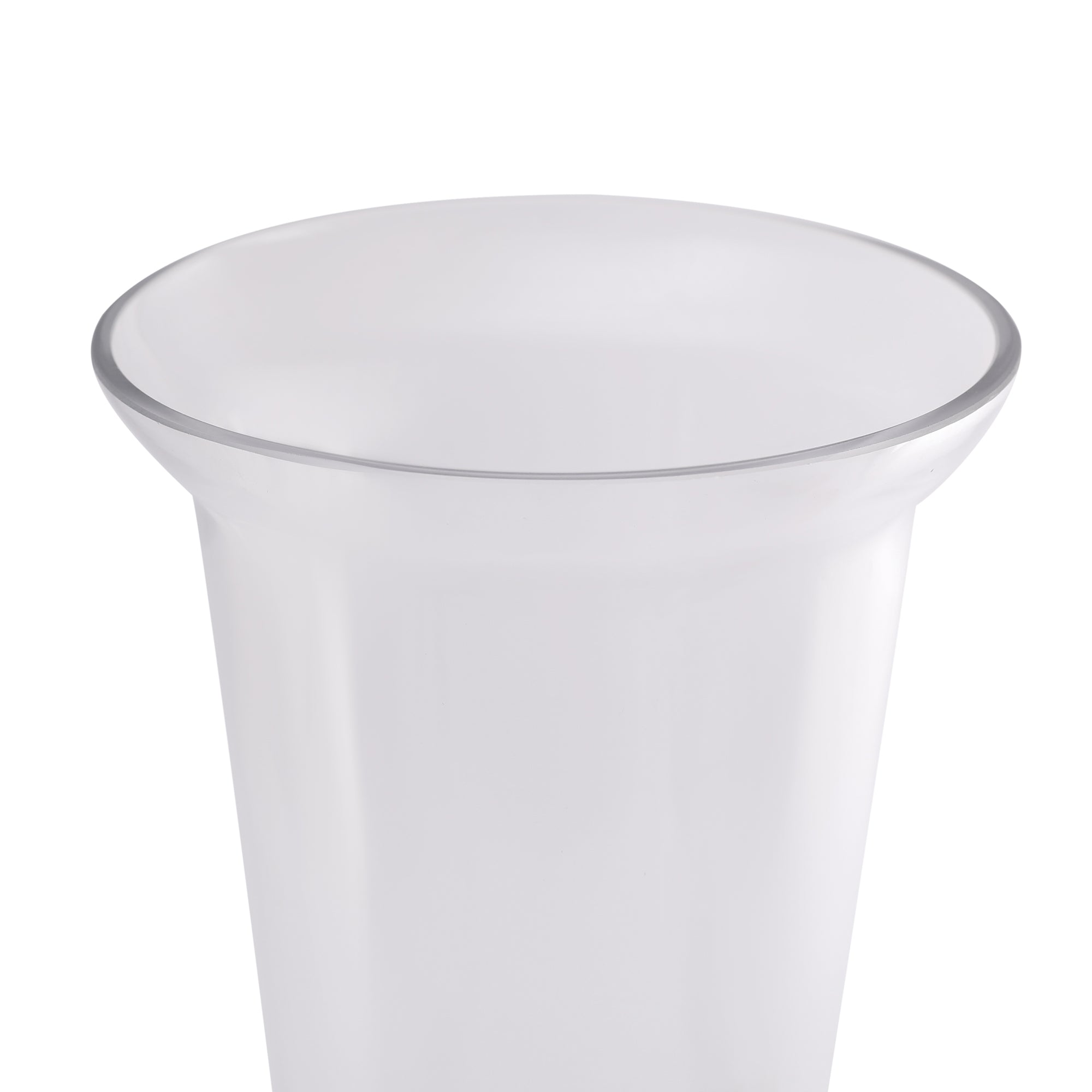 EDEL MODERN CLEAR GLASS MEDIUM SIZED VASE BY LIVING ESSENCE