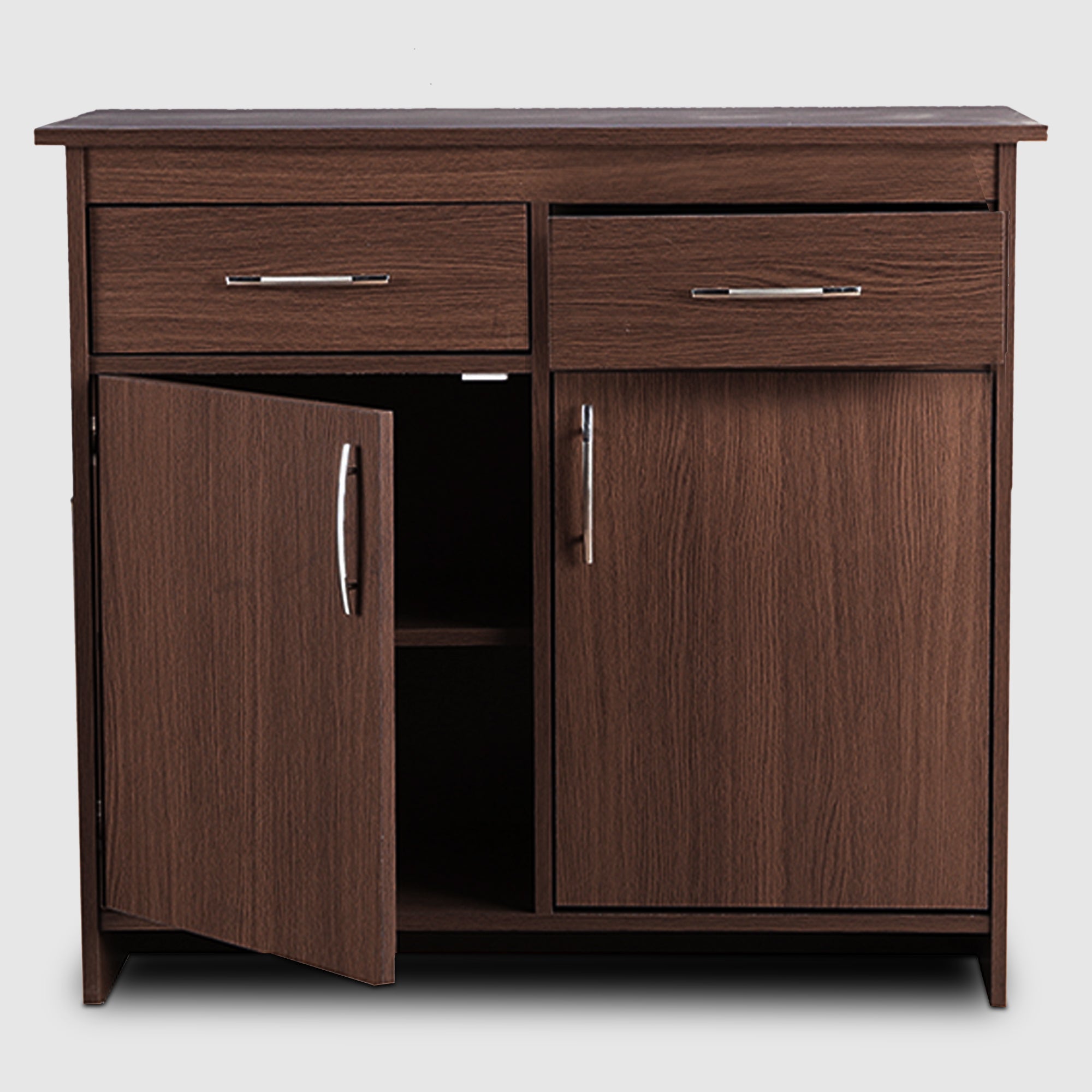 Albert Engineered Wood 2 Door Cabinet in Oak Colour