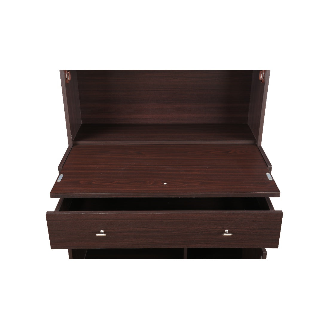 Gleam Study Table in Walnut Colour
