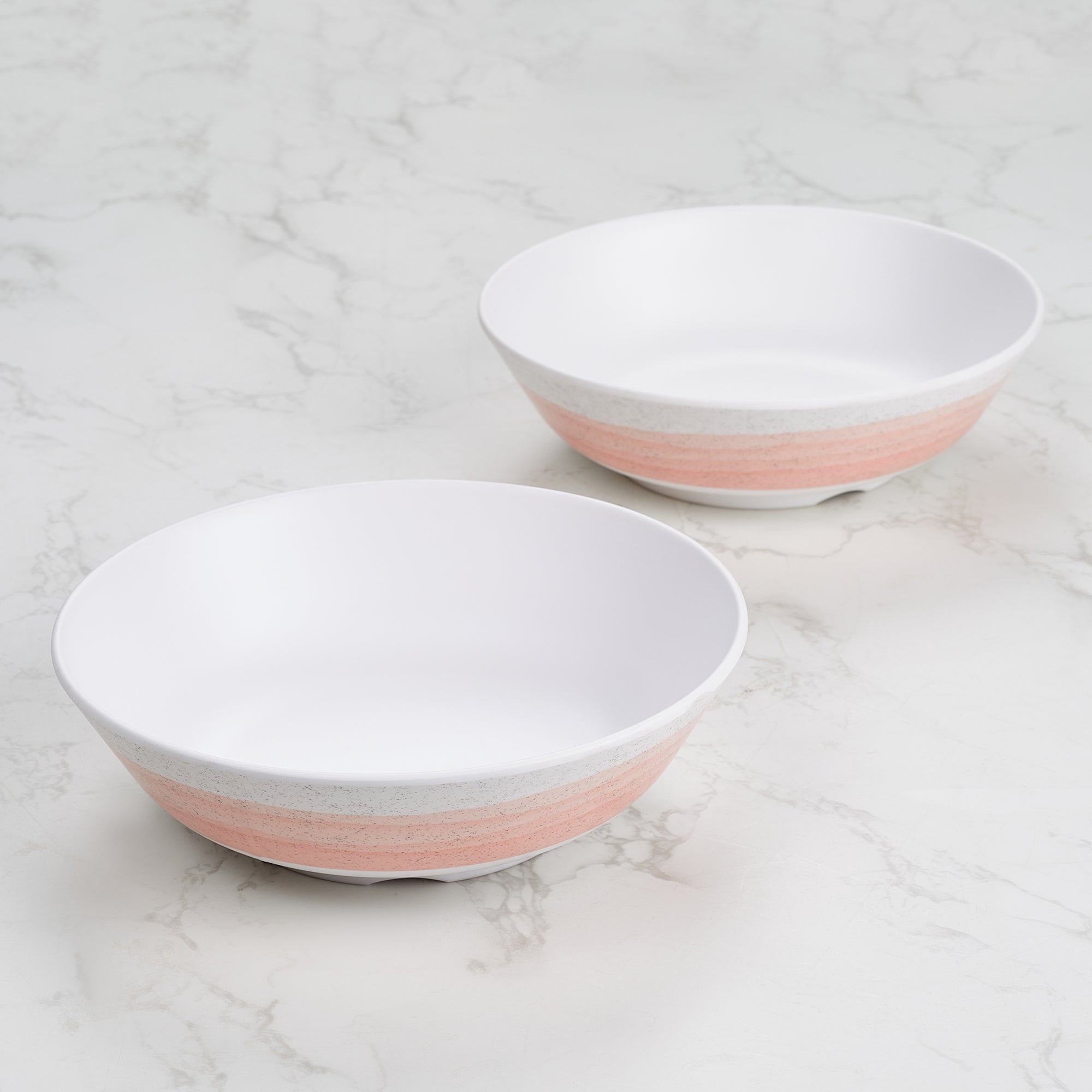 Emilia Melamine Serving Bowl 800 Ml Set of 2 in Pink Colour