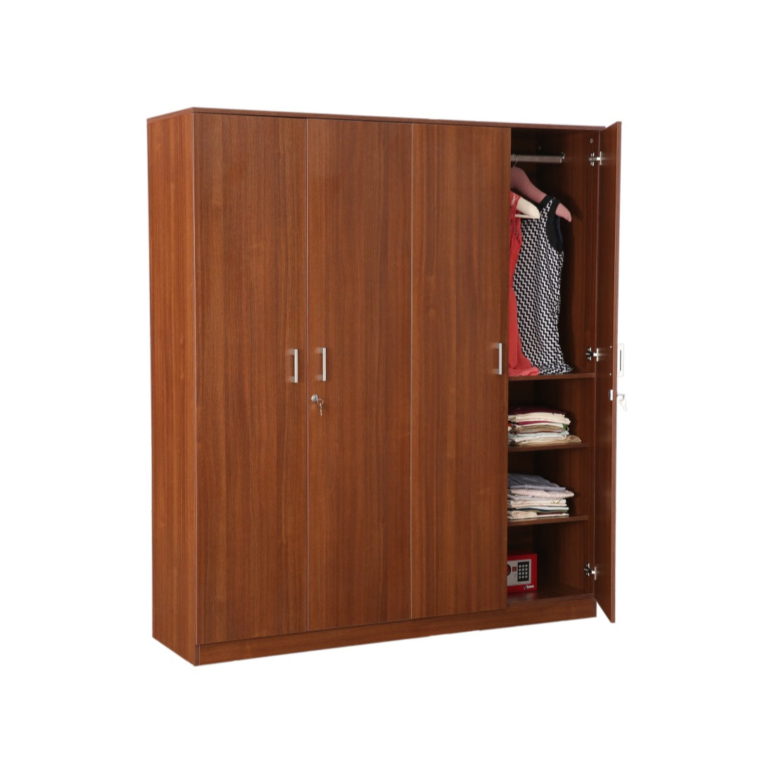Premier 4 door wardrobe in Walnut Colour