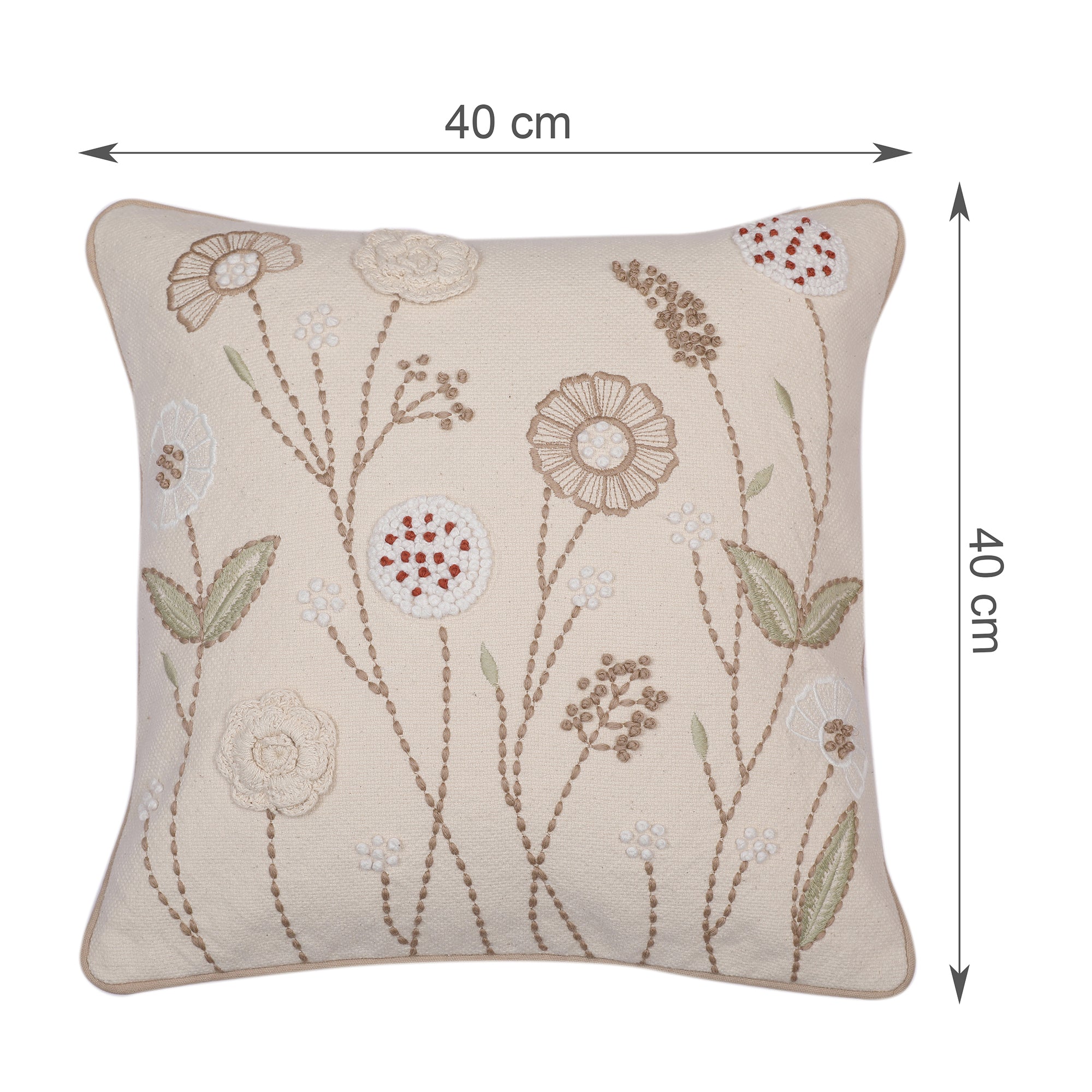 Modern Chic Cushion Cover Natural, 40X40cm