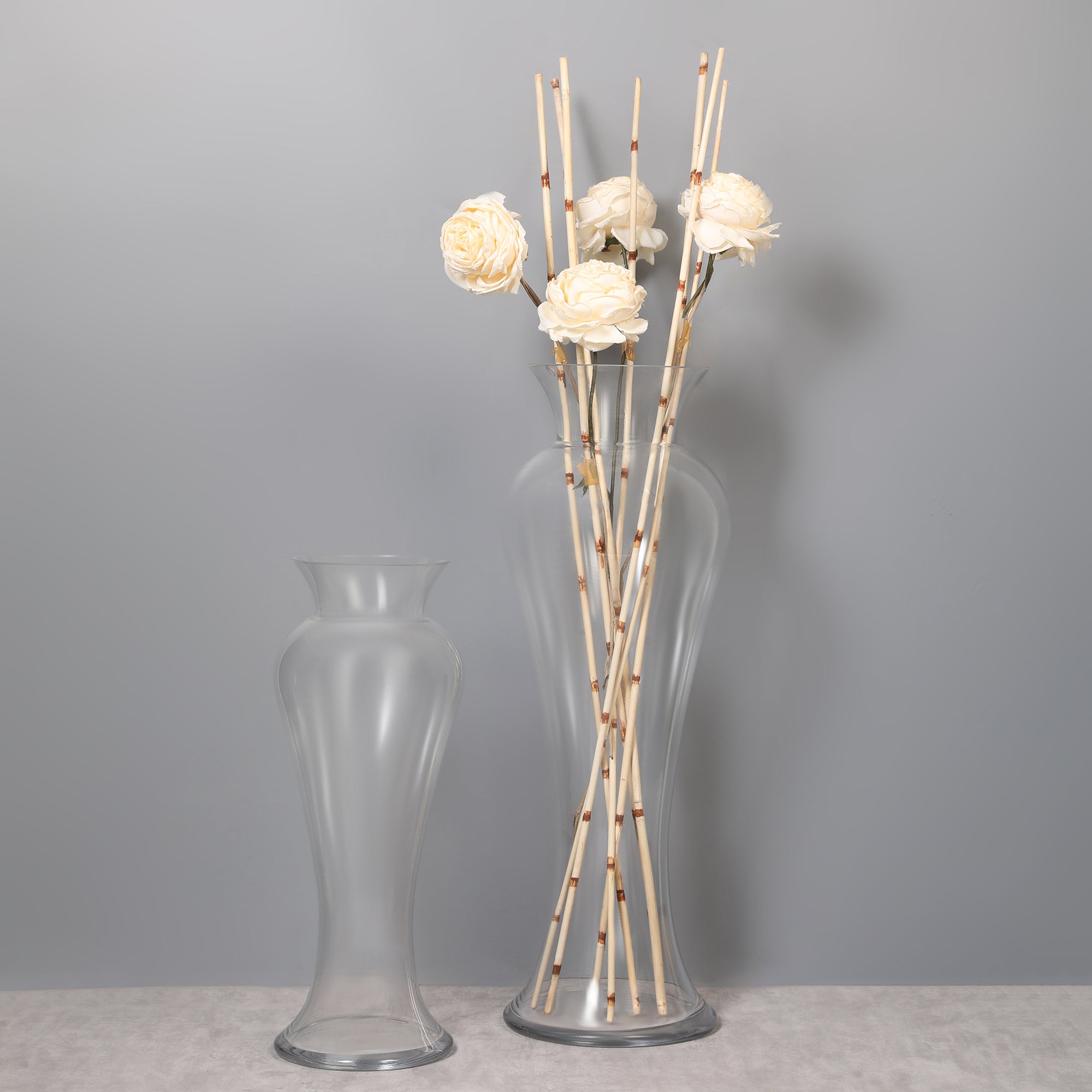 EDEL CLASSIC URN SHAPED CLEAR GLASS VASE LARGE SIZED BY LIVING ESSENCE