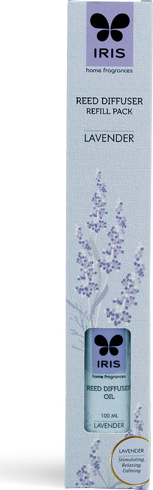 Reed Diffuser Refill Scented Oil In Aluminium Bottle in Lavender Colour