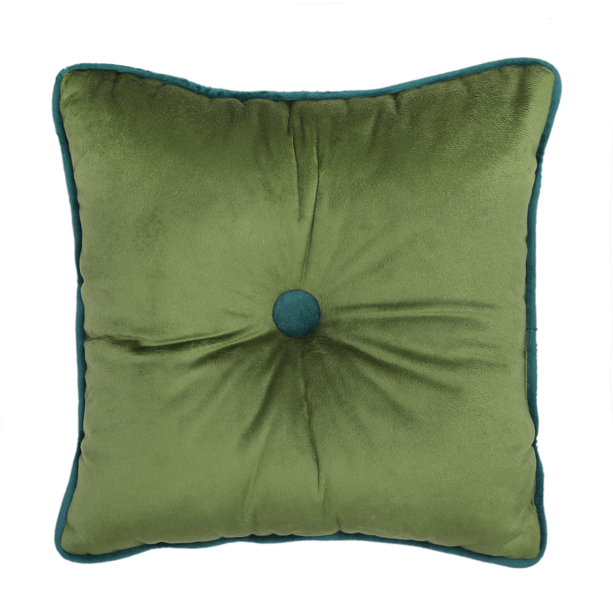 Velvet Solid Dori Filled Cushion Sage, 40X40cm