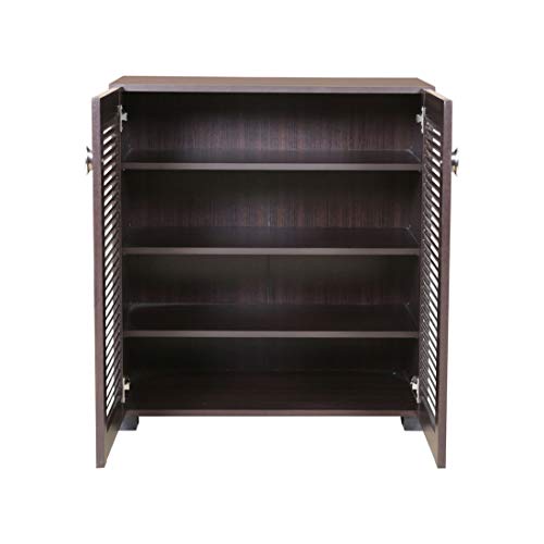 Frisco Engineered Wood Shoe Rack in Wenge Colour