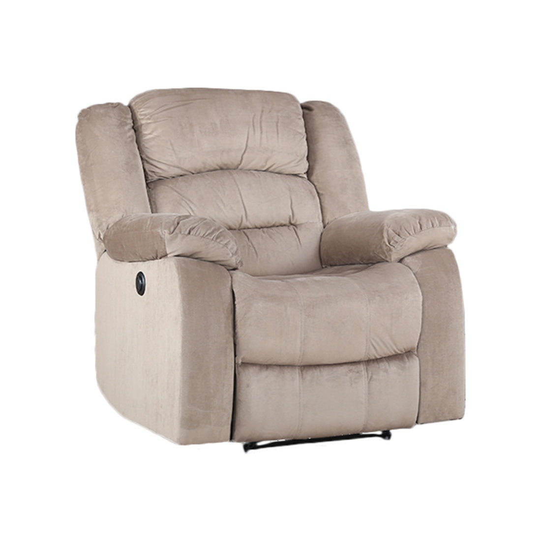 Bradford Fabric Single Seater Recliner in Beige Colour