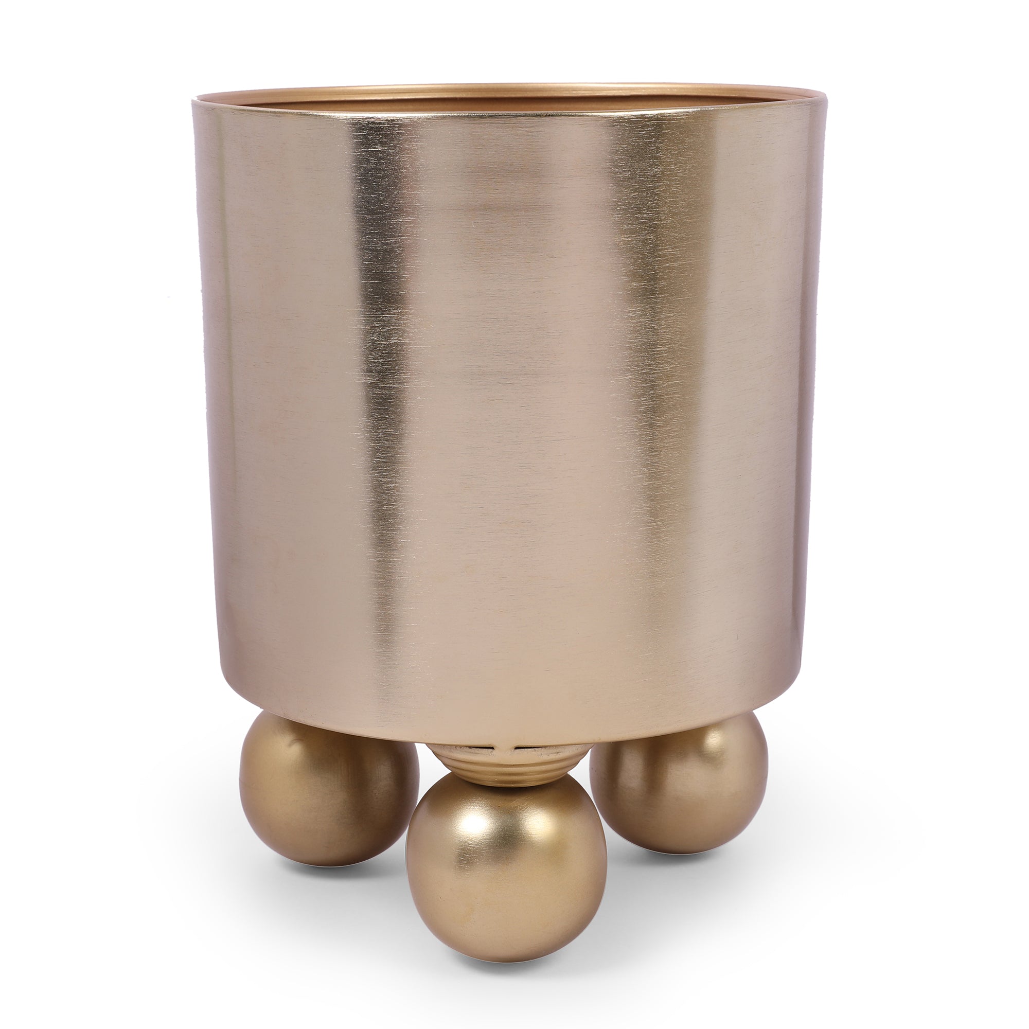 Cosmos Metal Planter 25 cm in Gold Colour