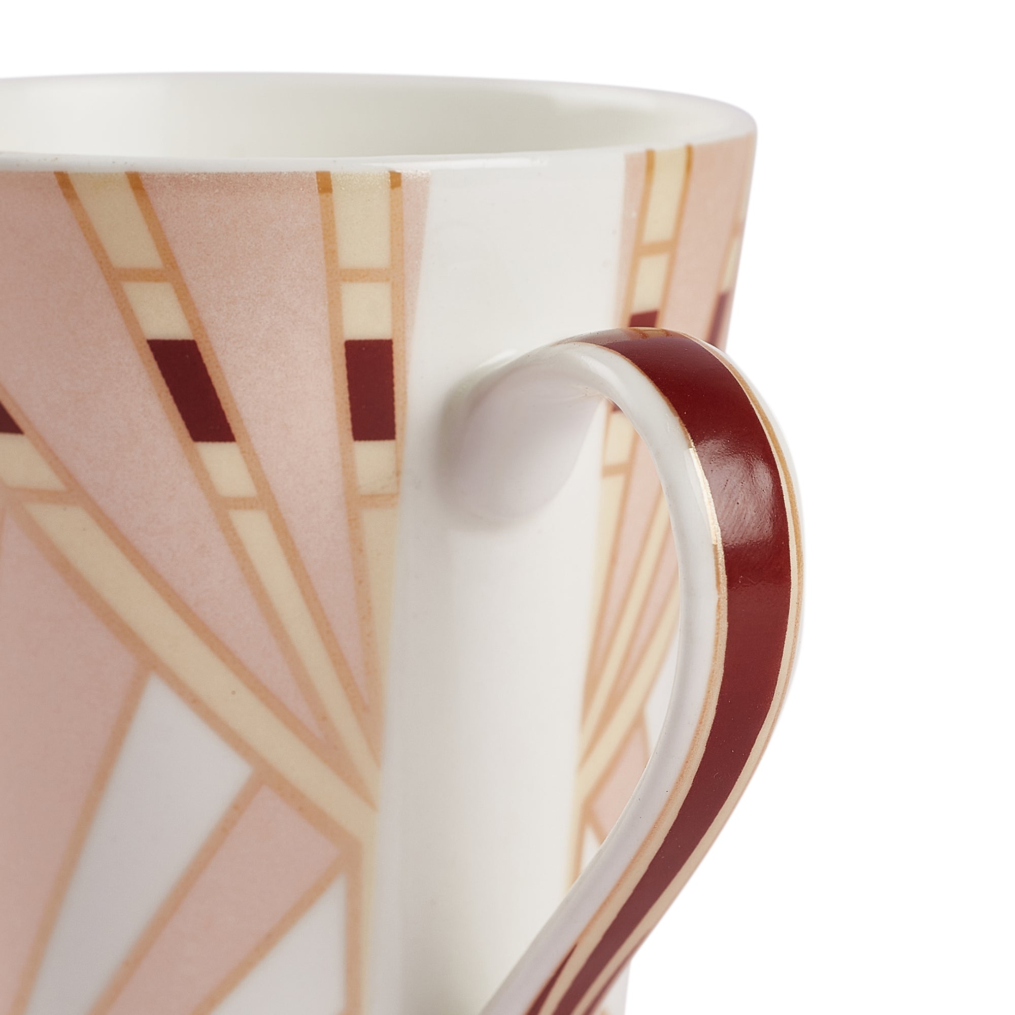 Sapphire Bone China Coffee Mug Set of 4 in Peach Colour