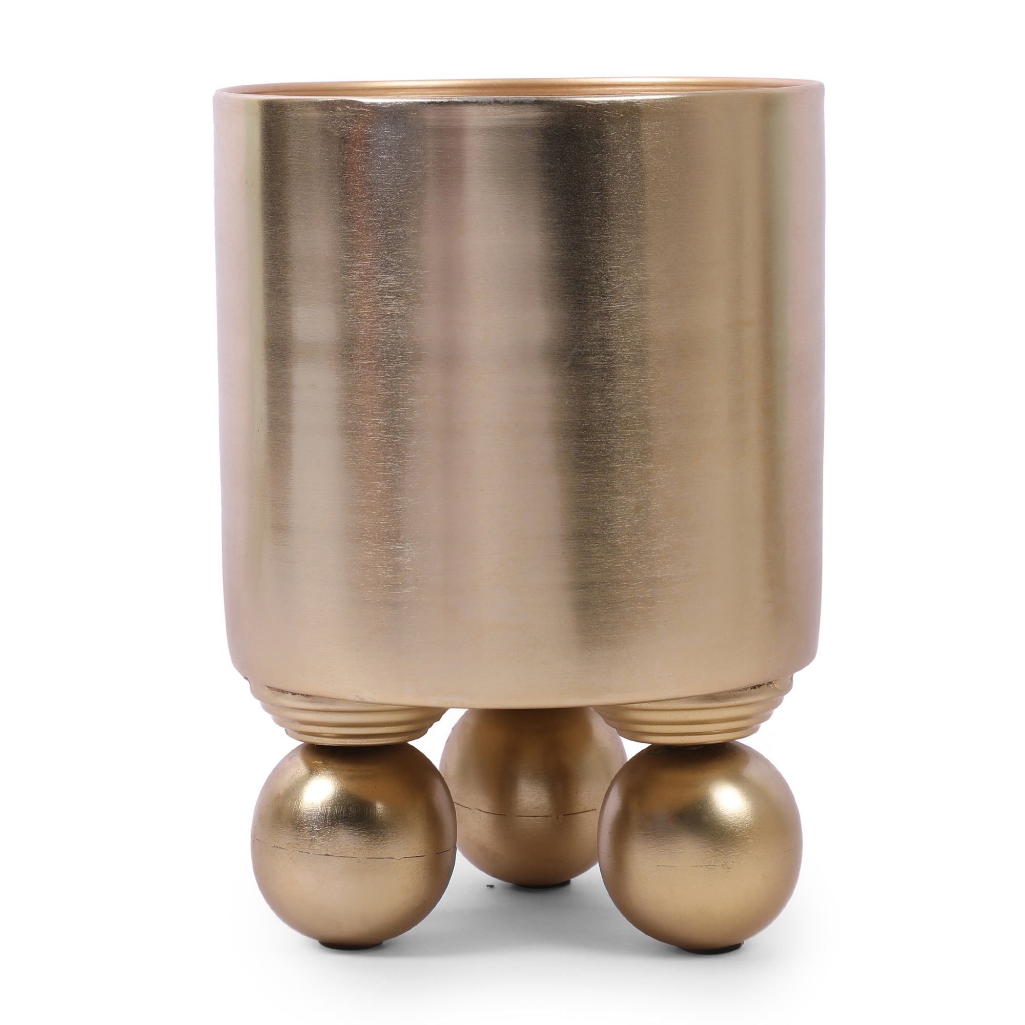 Cosmos Metal Planter 20 cm in Gold Colour