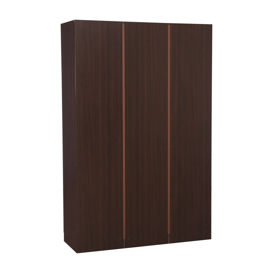Willy Engineered Wood 3 door wardrobe in Walnut Colour